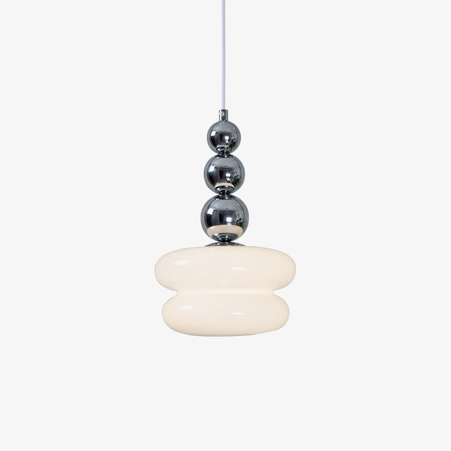 Hedendaagse Scandinavische glazen bolvormige hanglamp voor woonkamer HL689