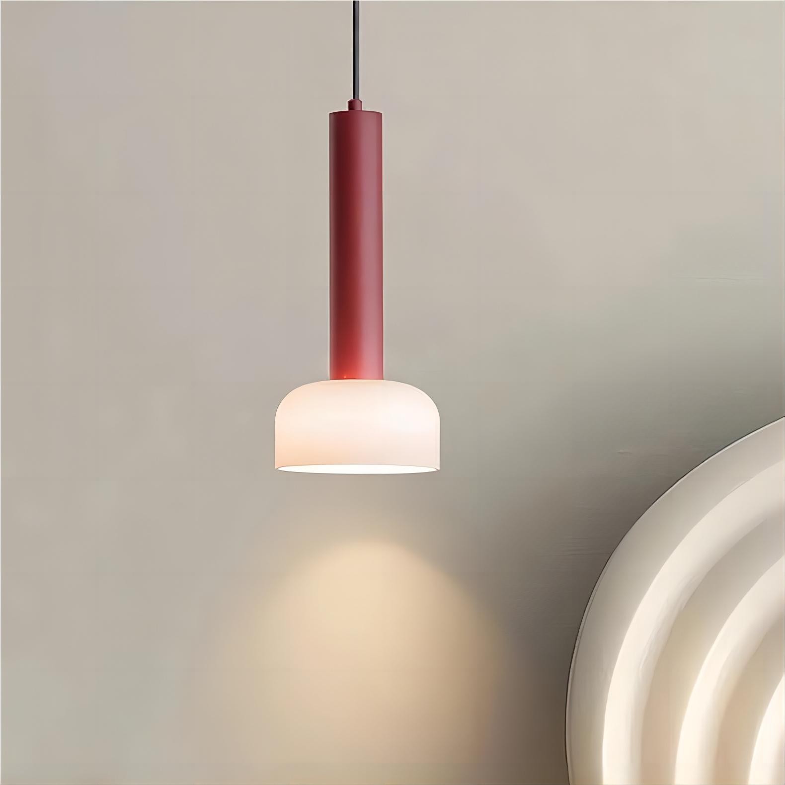 Eigentijdse Design Italiaanse Glazen Cilinder Hanglamp HL92