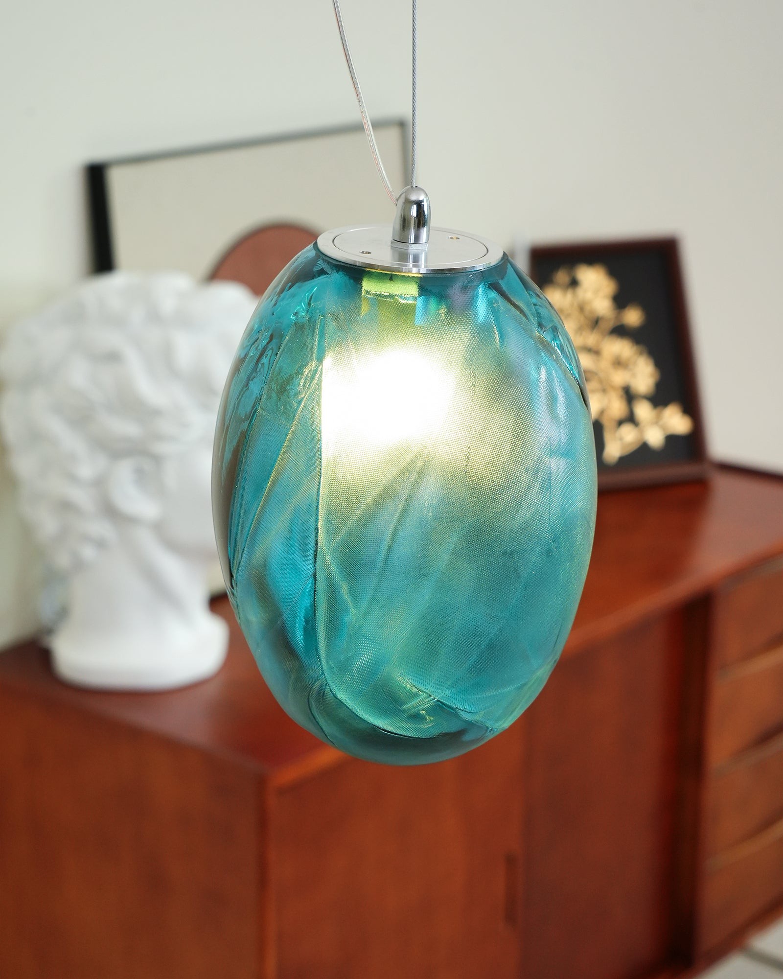 Hanglamp van geblazen vloeistofglas HL1304