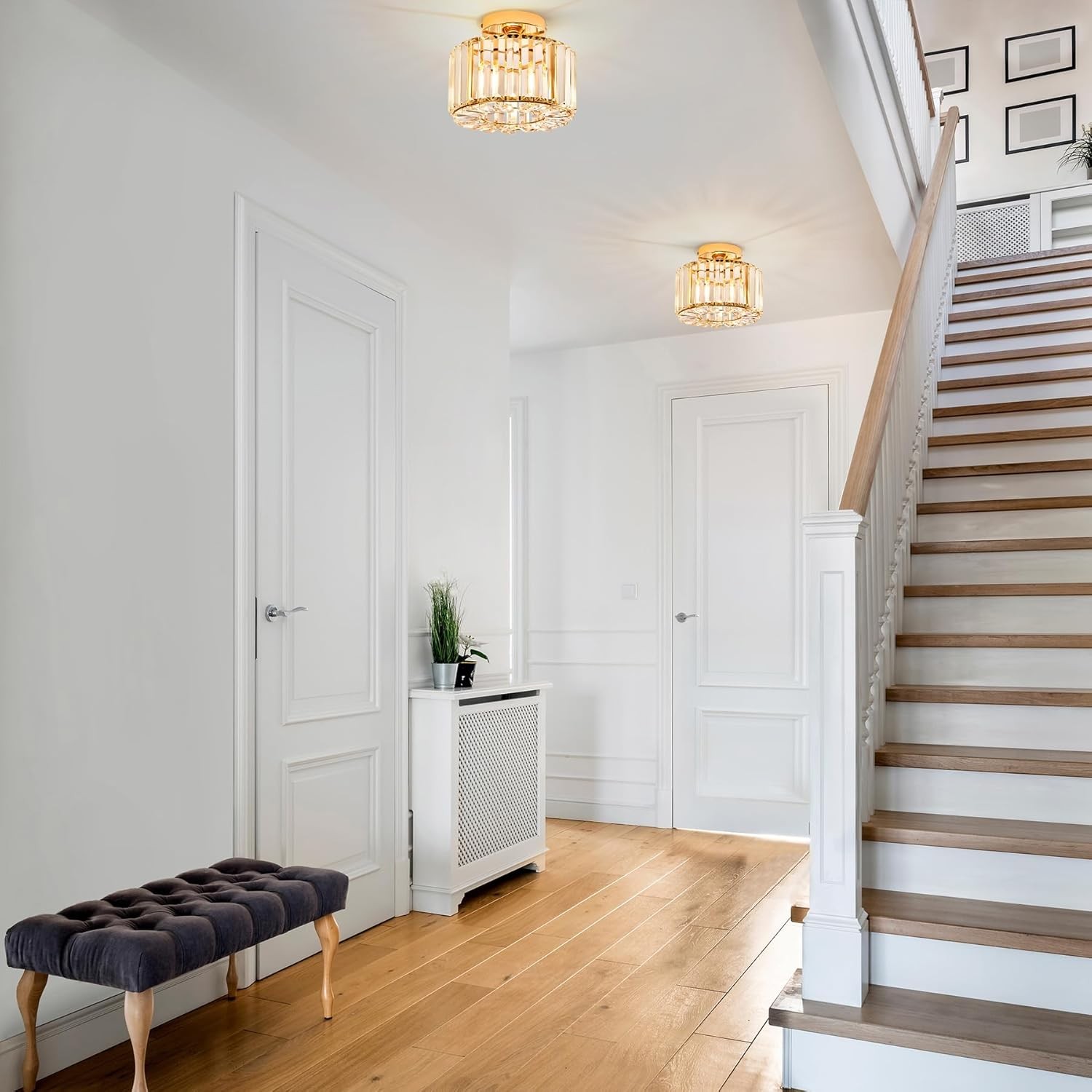 Elegante kristallen plafondlamp HL1257