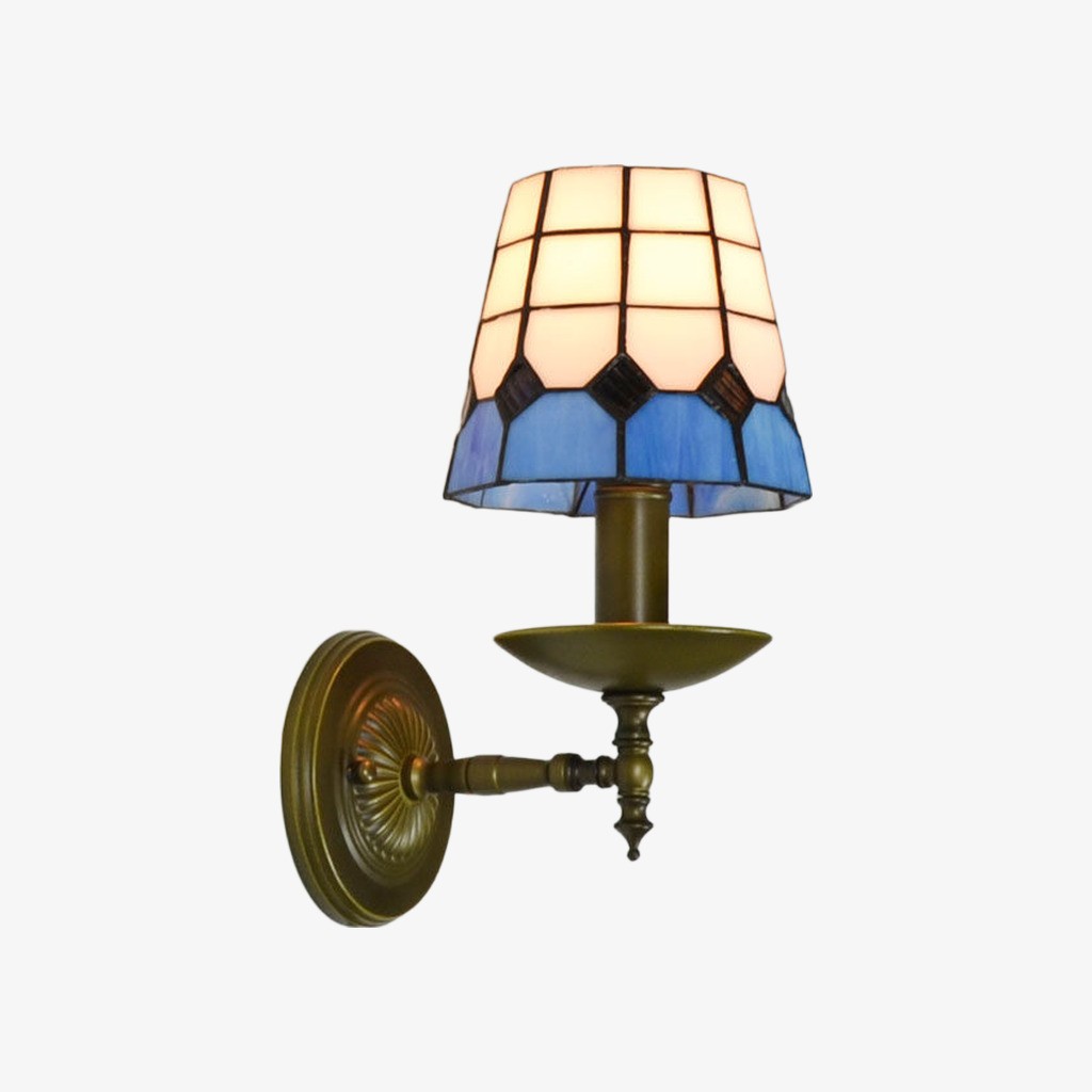 TF Tivanny Vintage Retro Wandlamp met Glas-in-lood voor Slaapkamers en Hal HL3556