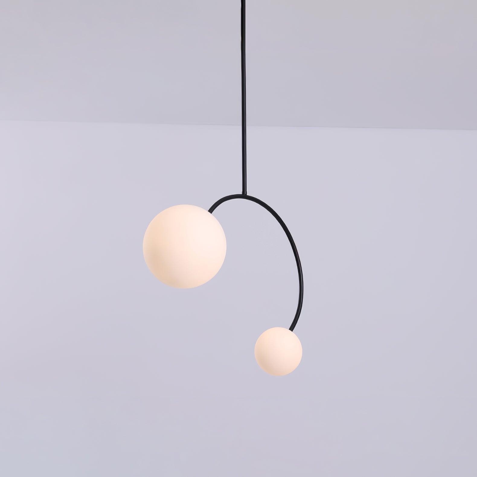 Creatieve dubbele glazen hanglamp HL365