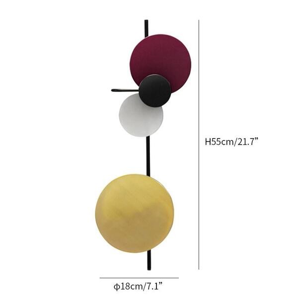 Moderne Kleurrijke Ronde PLANET Wandlamp