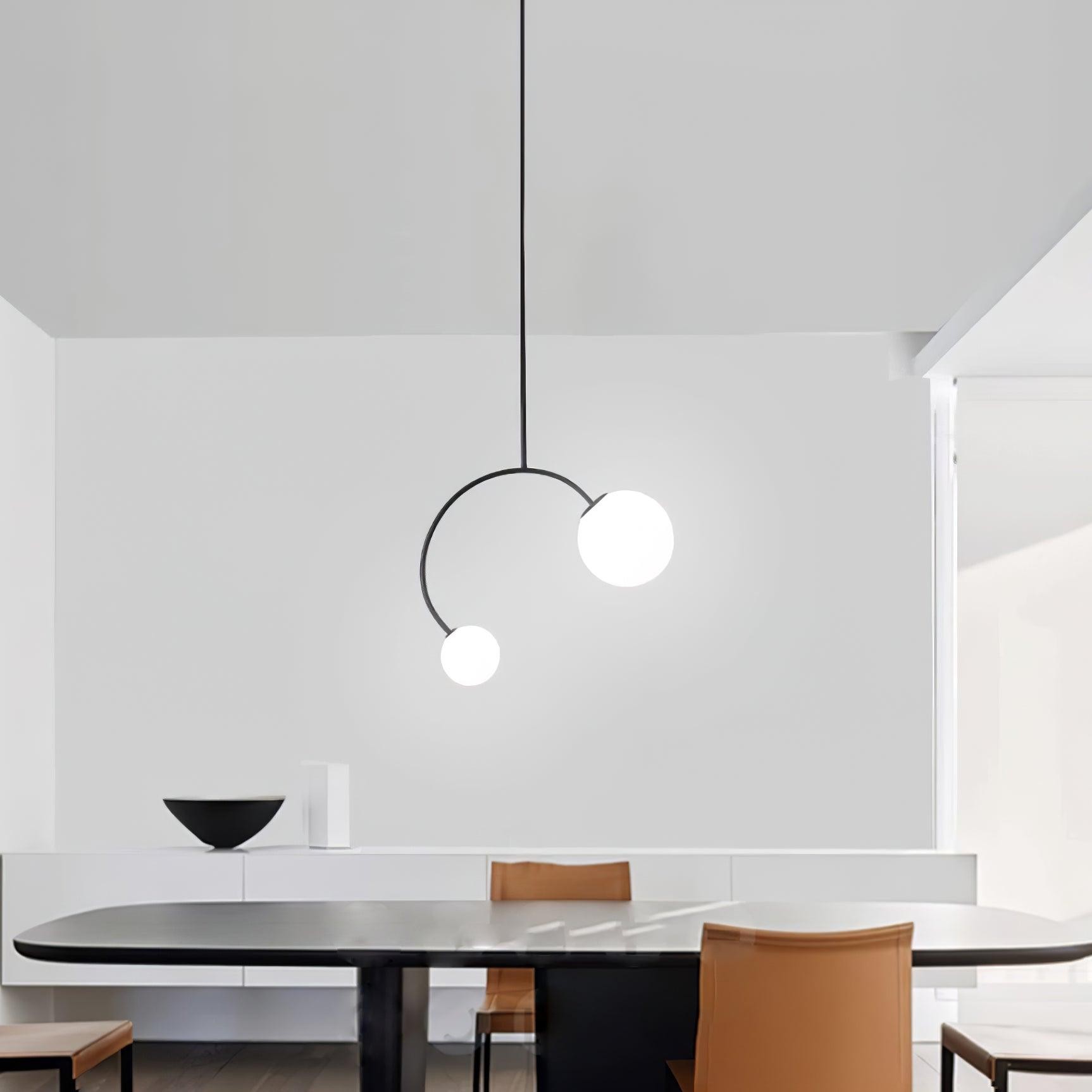 Creatieve dubbele glazen hanglamp HL365