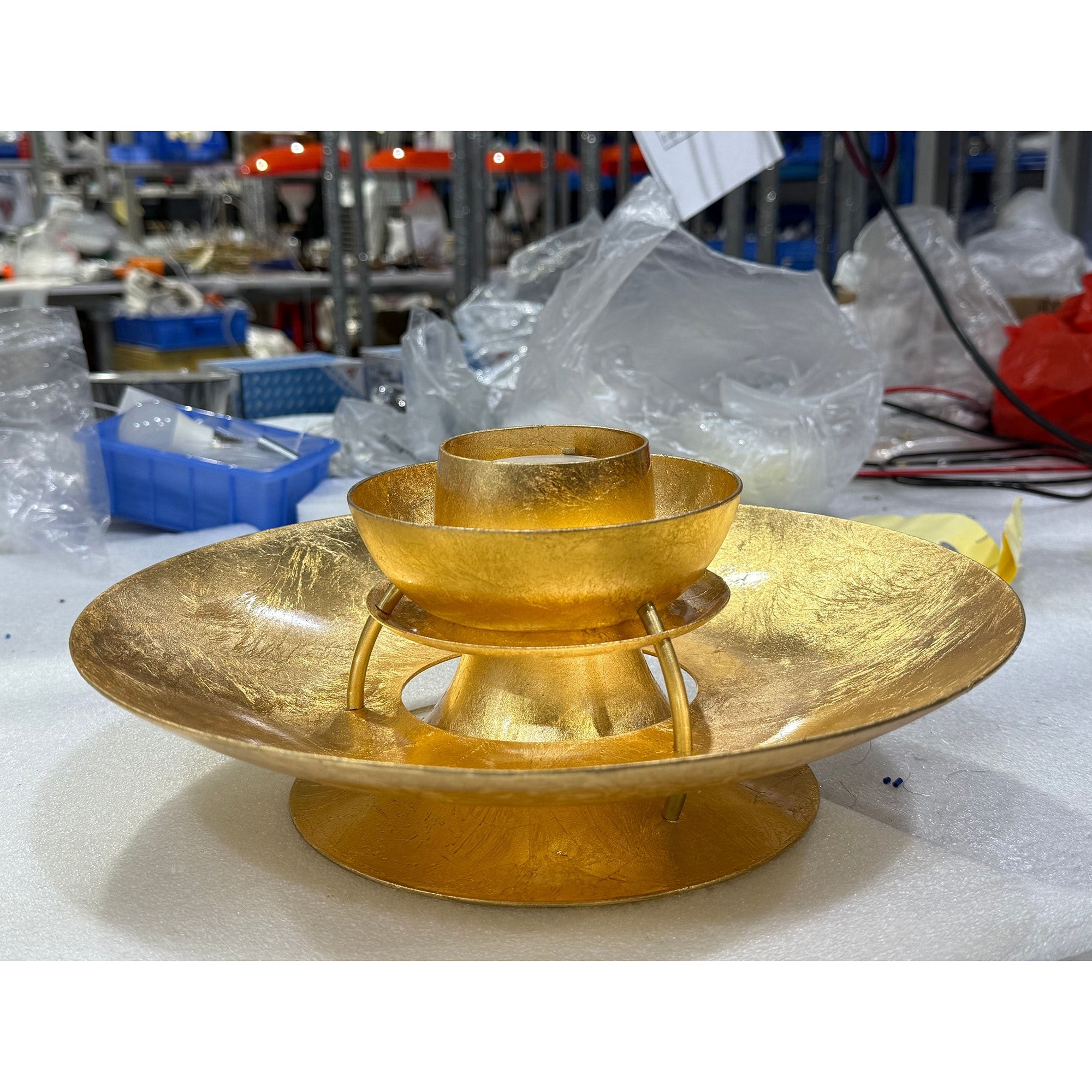 Hanglamp HL3315 met gouden folie