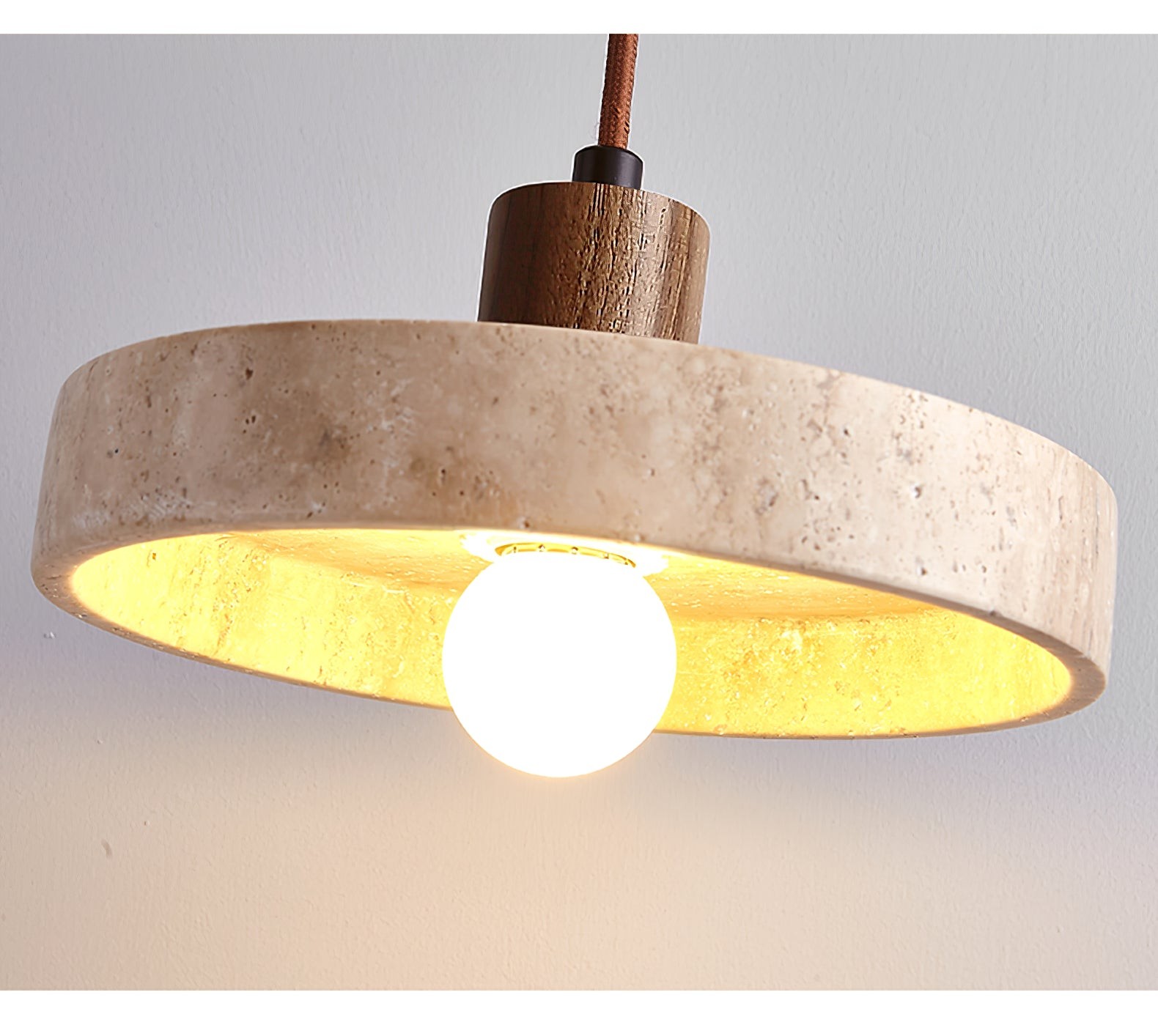 Nordic Travertine schijfvormige hanglamp HL1113
