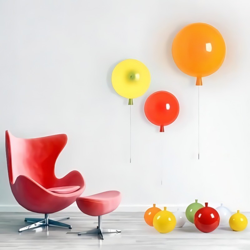 Kleurrijke MEMORY Ballon Wandlamp Kinderkamer
