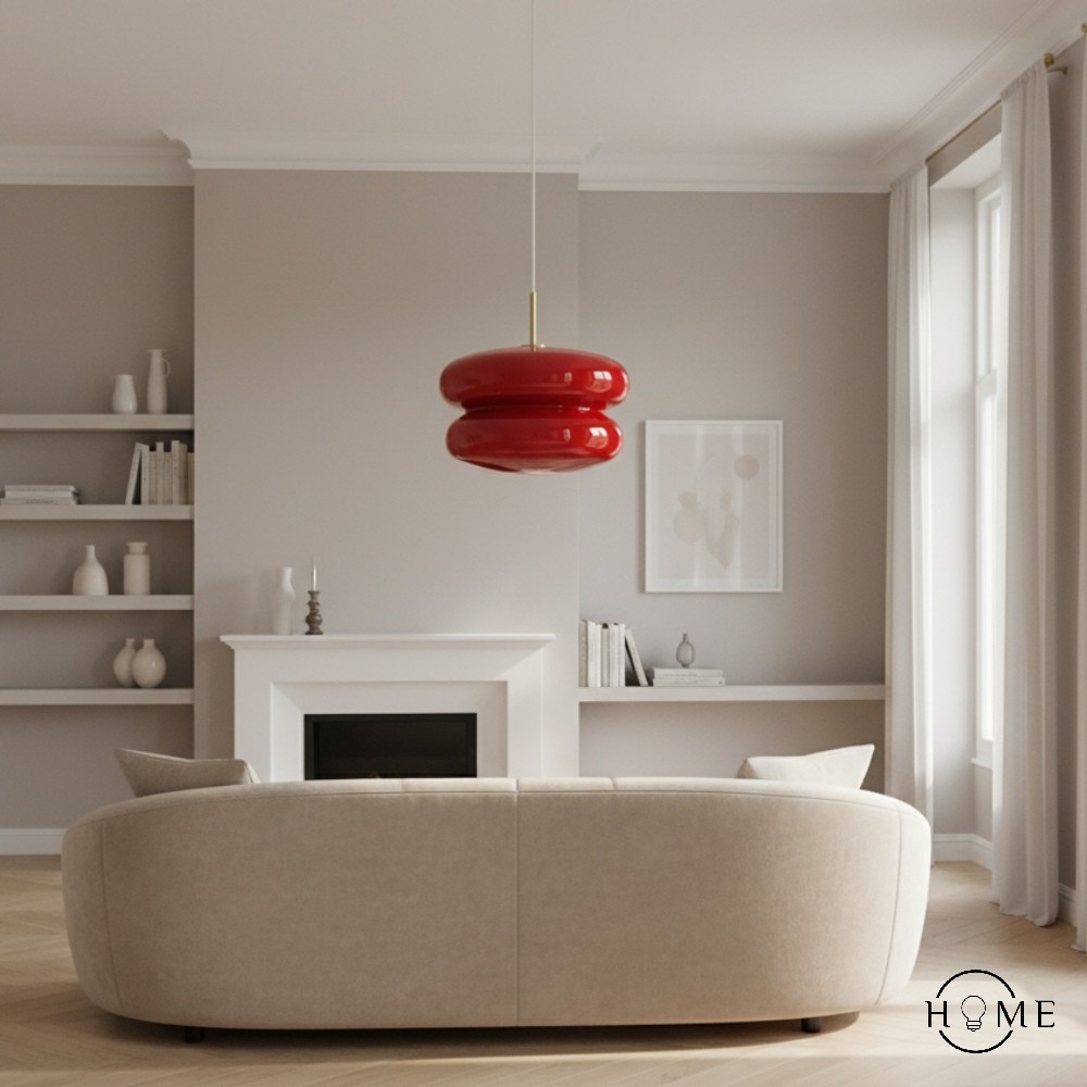 Orra Opaalglazen Hanglamp - Elegante Hanglamp met Dubbele Laag voor de Woonkamer HL1781
