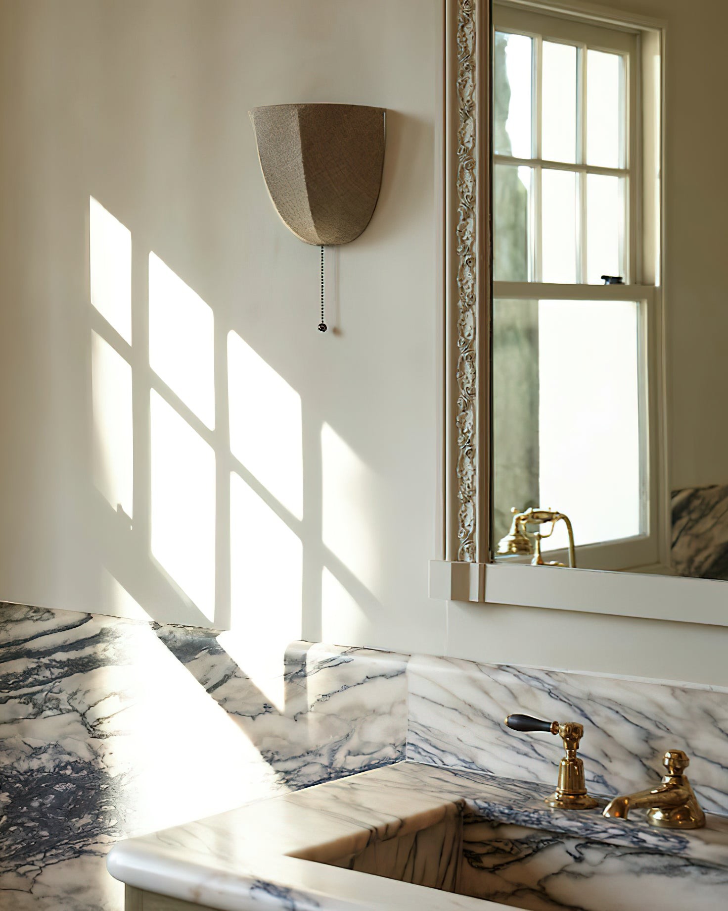Fablune linnen wandlamp - moderne wandlamp met stoffen kap en textuur voor de woonkamer HL1134