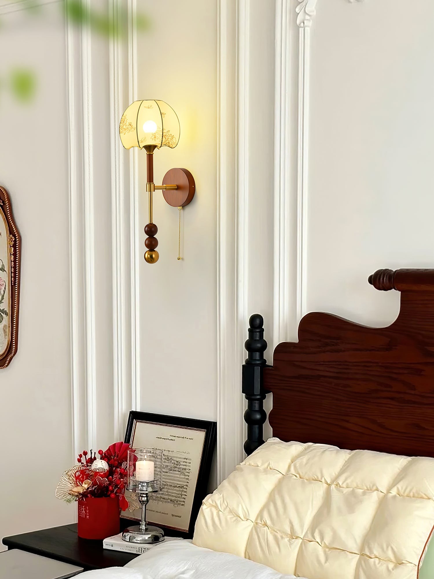 Retro Massief Houten Serie Wandlamp HL769