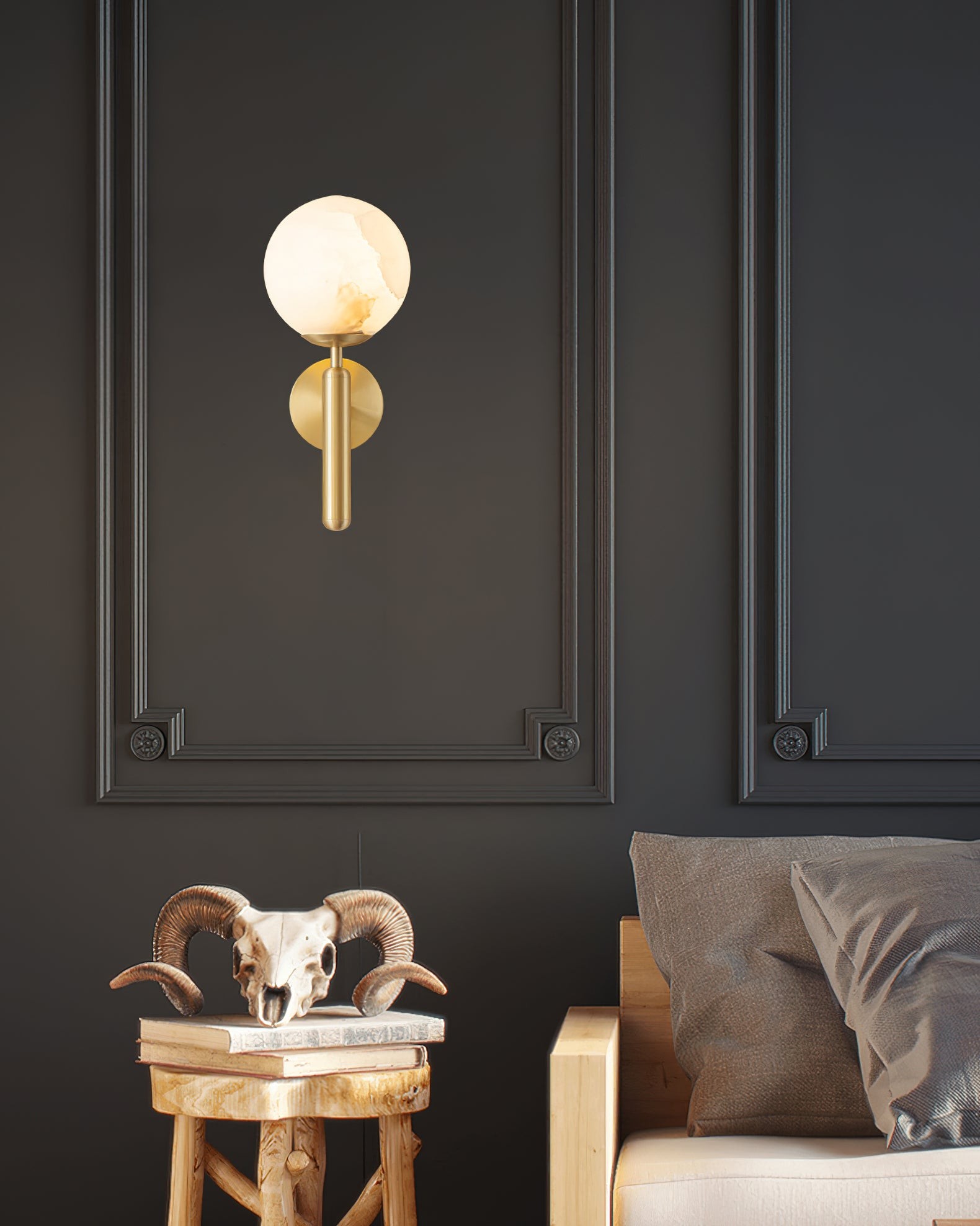 Mian alabaster wandlamp HL2992
