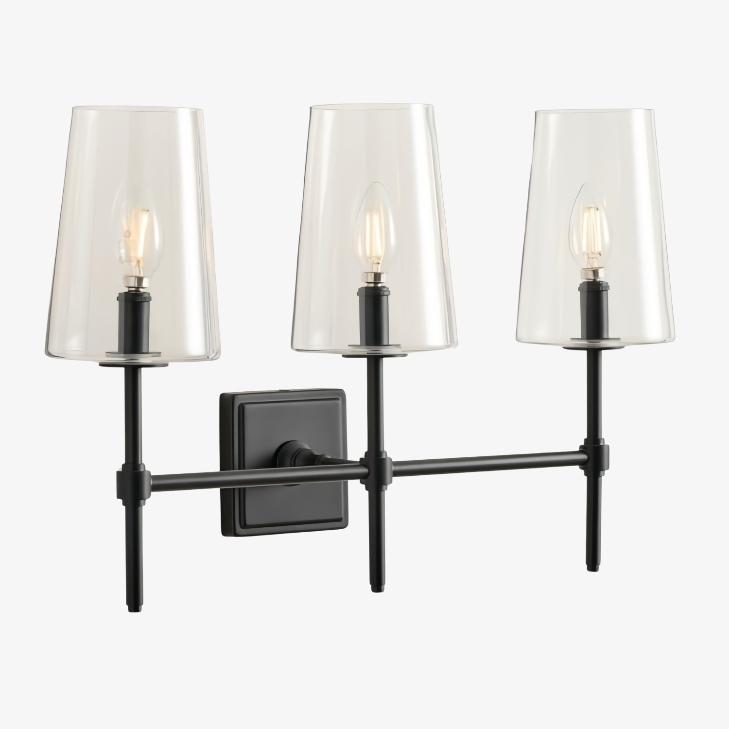 Derlina Multi-Head Kandelaar Helder Glas Wandlamp – Retro Metalen Wandlamp HL1428