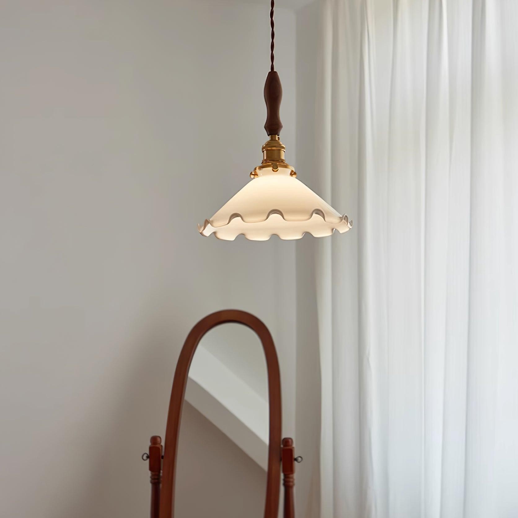 Melkachtige bloemen hanglamp HL708