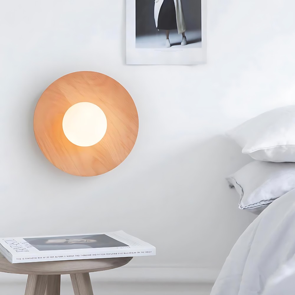 De Serenity houten wandlamp HL3334