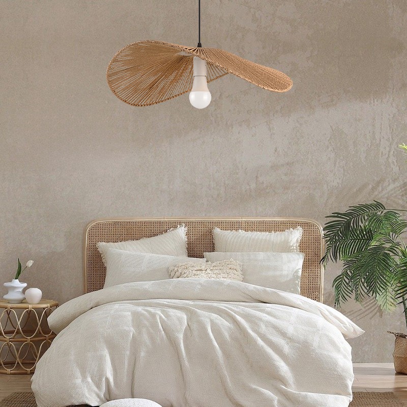 Rustieke Wabi Sabi Strohoed Hanglamp HL206
