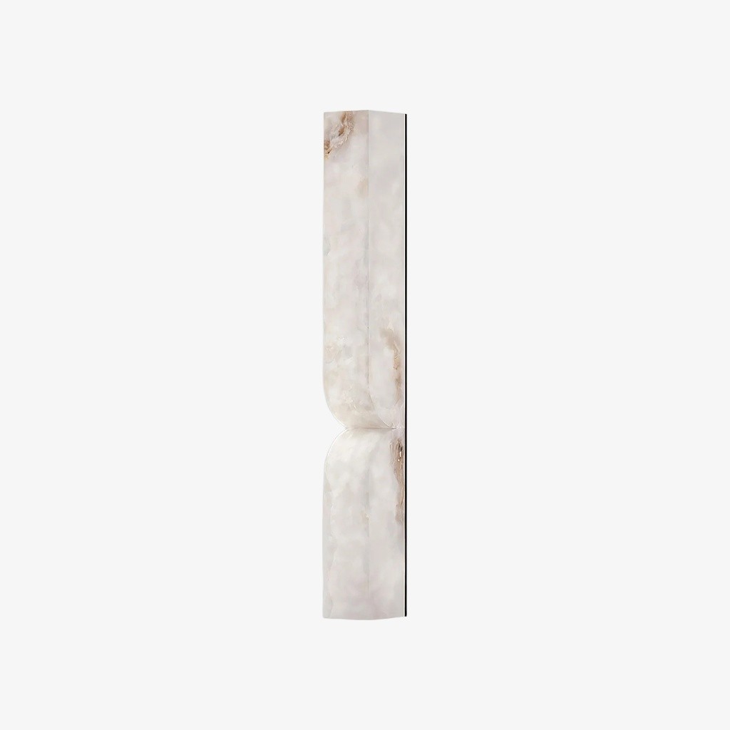 Albesque gebogen wandlamp - Moderne albasten wandlamp voor slaapkamers en woonkamers HL2491