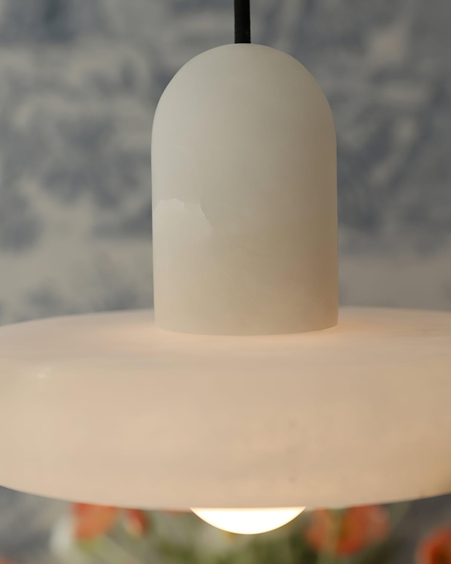 Elegante creatieve witte albasten hanglamp HL993