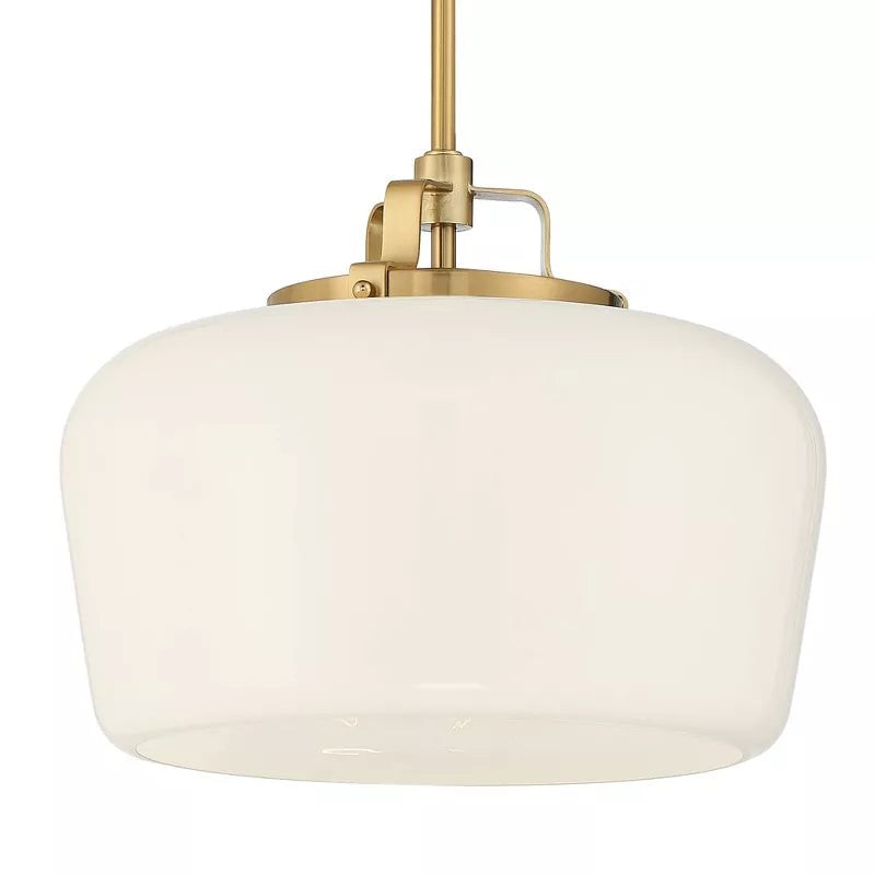 Lirra Opaalglazen Hanglamp - Moderne Verstelbare Metalen Hanglamp voor Keuken en Eetkamer HL1961