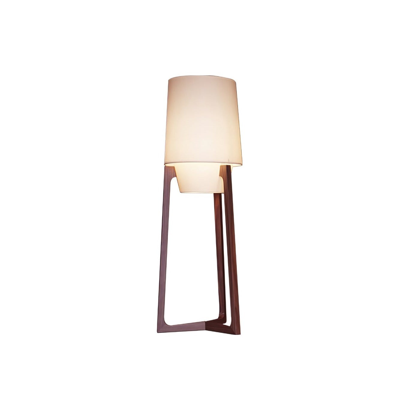 Moderne eenvoudige Chinese stijl massief houten vloerlamp HL569