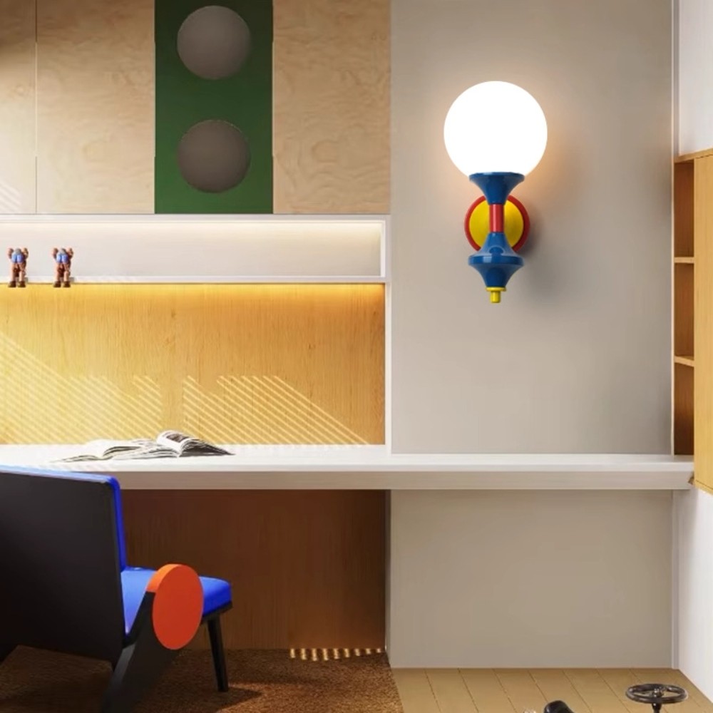 Franse Stijl Gekleurde Wandlamp HL370