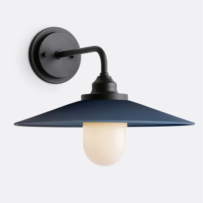 Cordax Utility-geïnspireerde wandlamp - Metaal en glas voor binnen- en buitendecoratie HL2273
