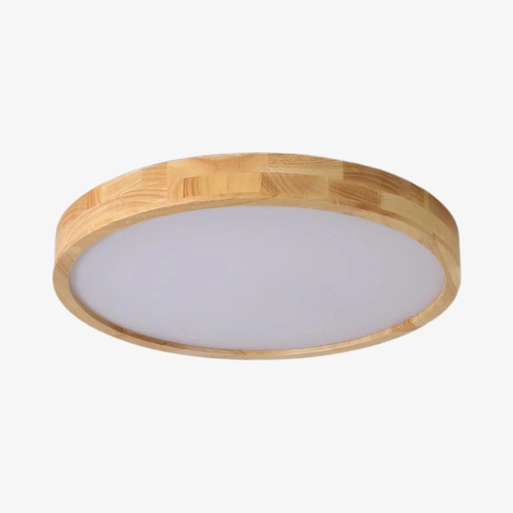 LignoForma Geometrische Plafondlamp - Moderne Houten LED Plafondlamp voor Slaapkamer en Woonkamer HL2449