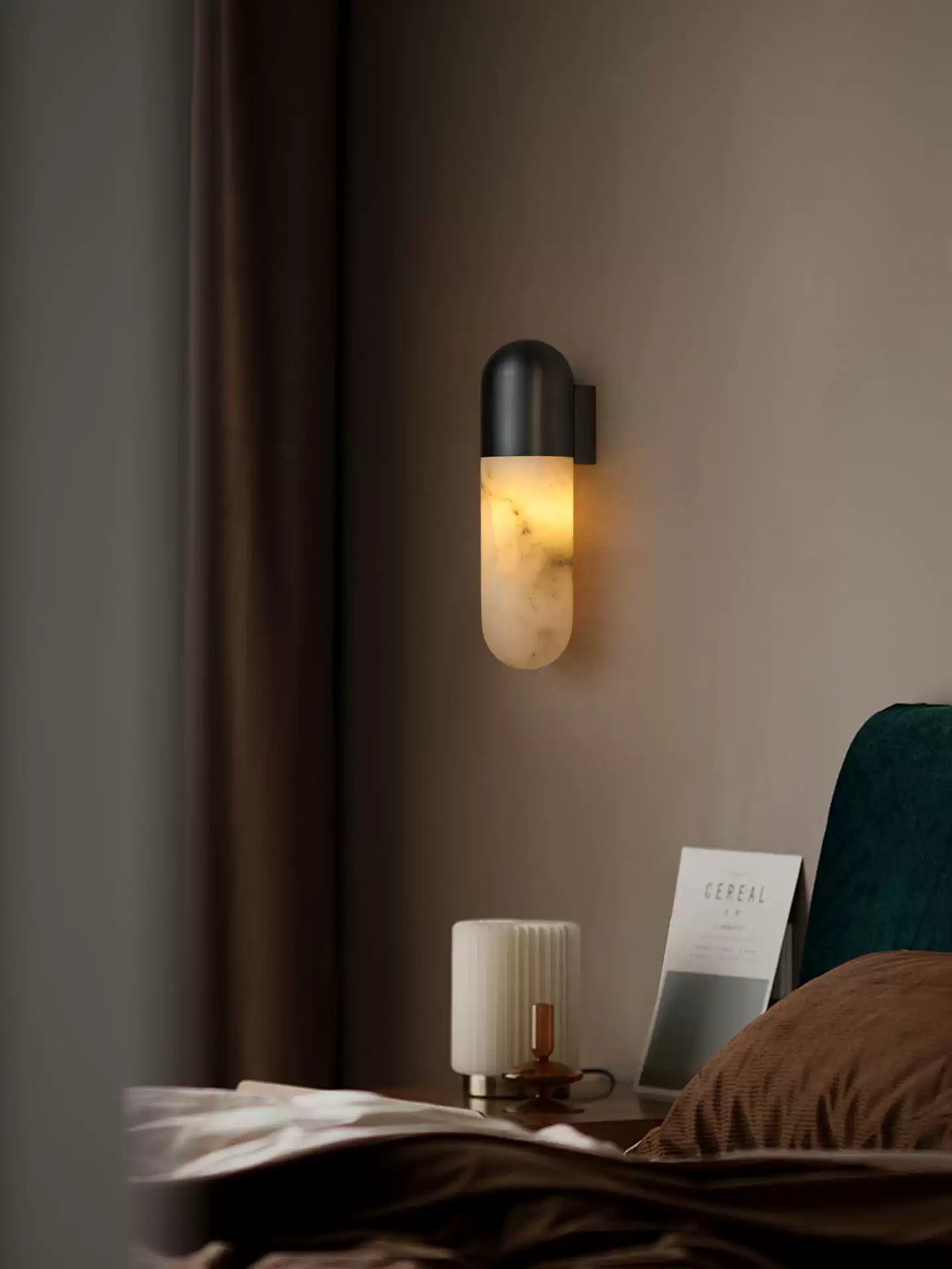 Capsule Alabaster Wandlamp HL2958