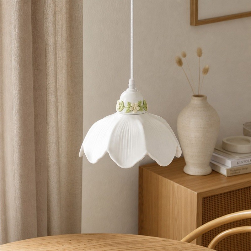 Cazelle bloemenhanglamp - Romantische verlichting voor de slaapkamer HL3592