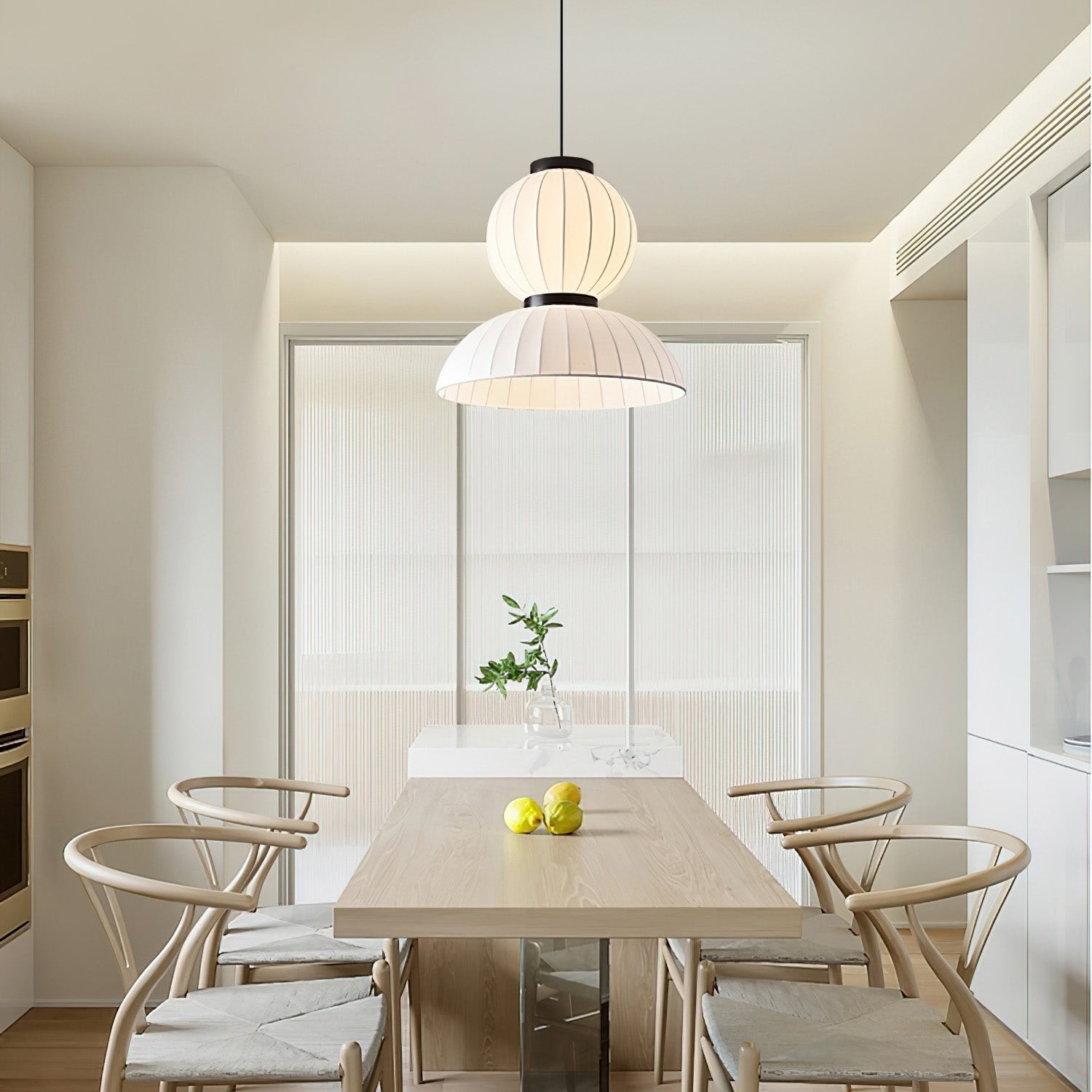 Moerbei Zijden Lantaarn Hanglamp HL680
