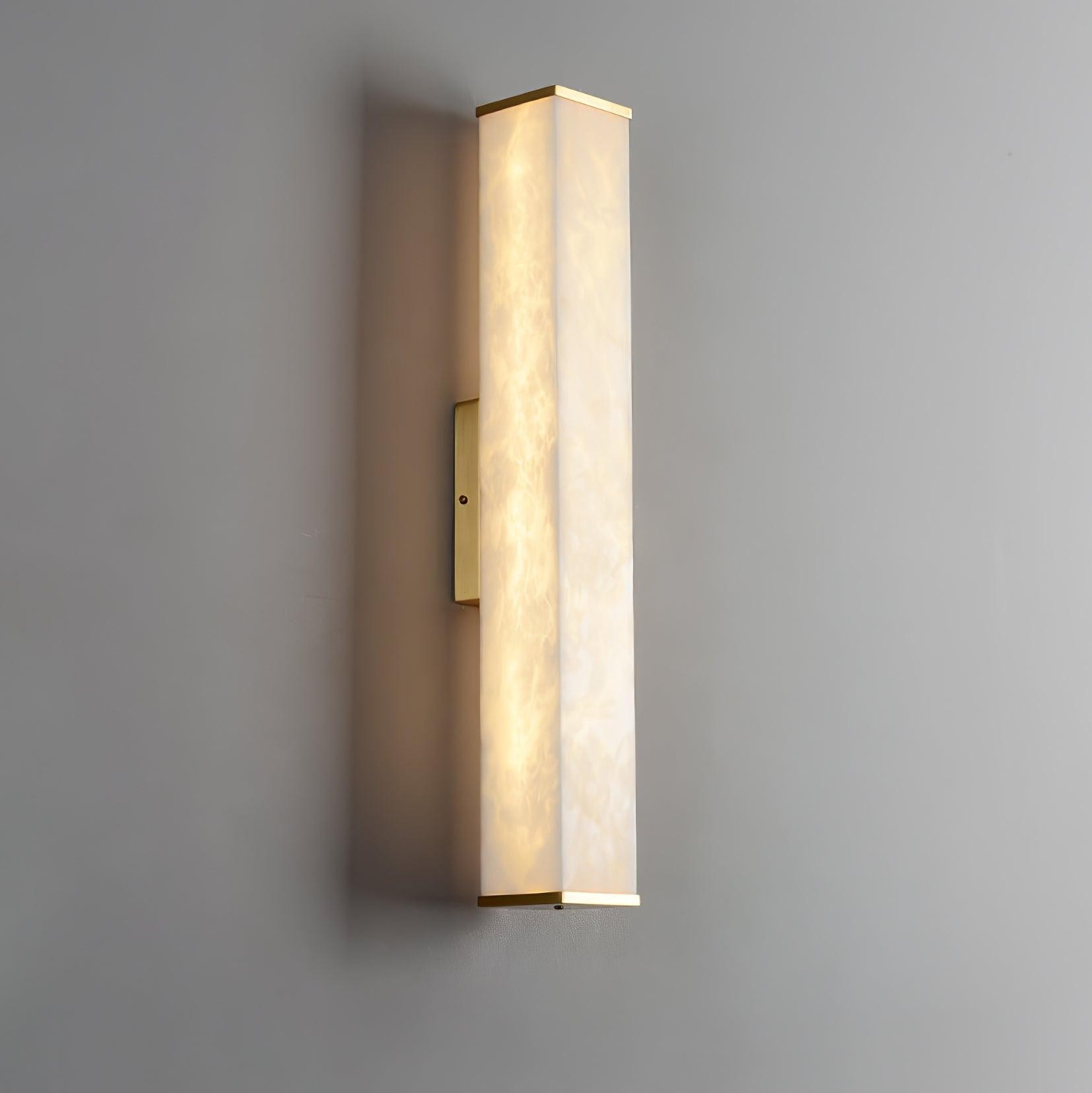 Kubusvormige albasten wandlamp HL2951