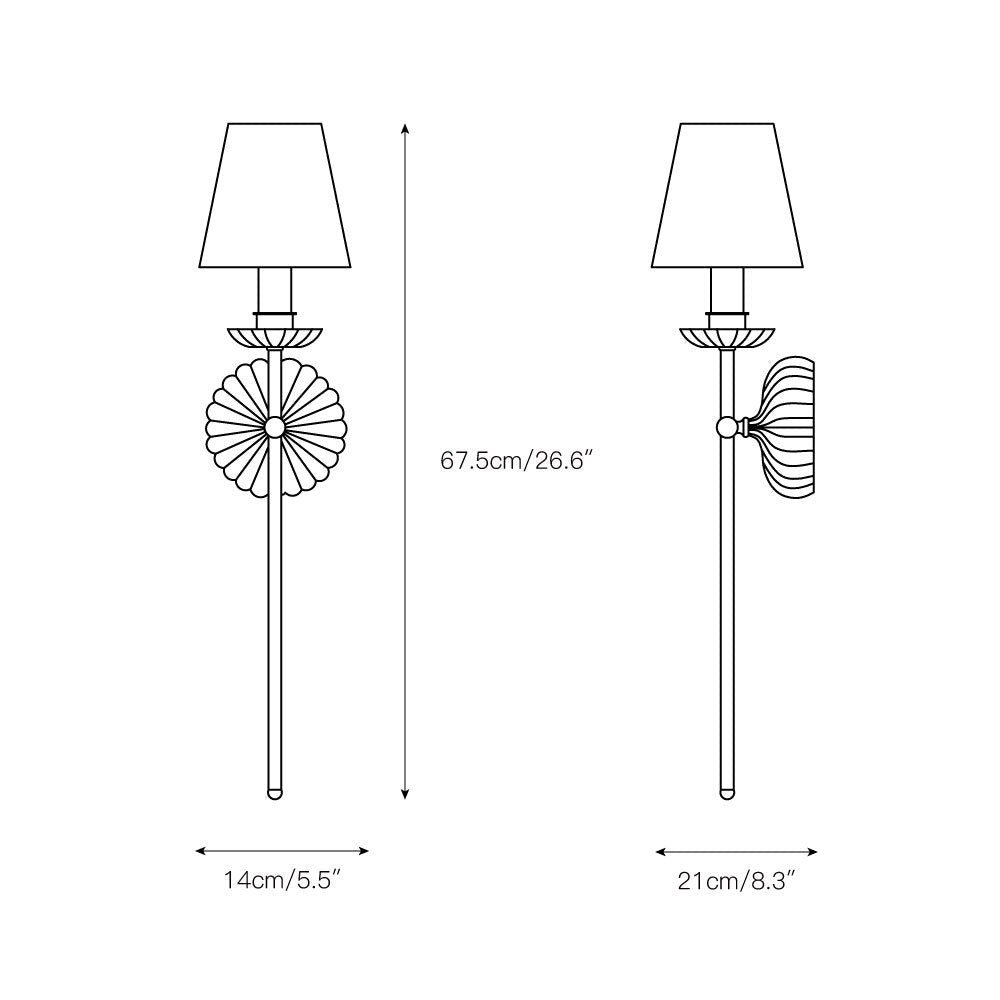 Catina Clove Wandlamp Dubbel HL1414