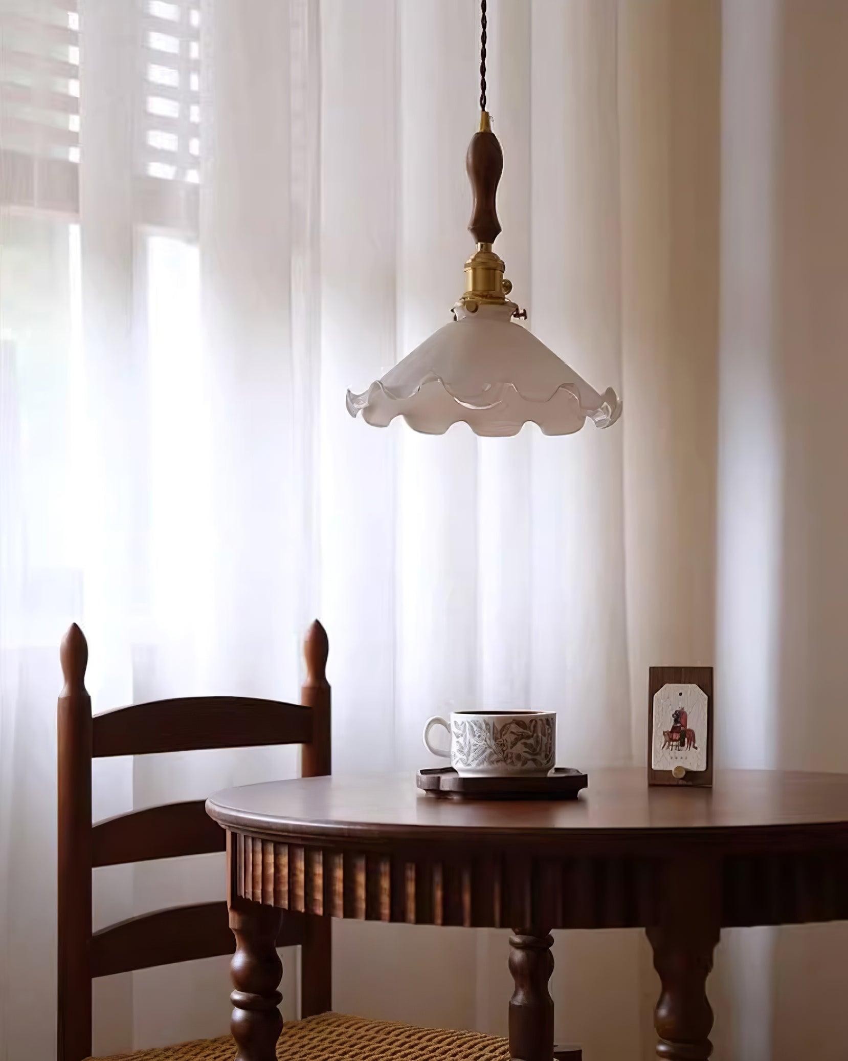 Melkachtige bloemen hanglamp HL708