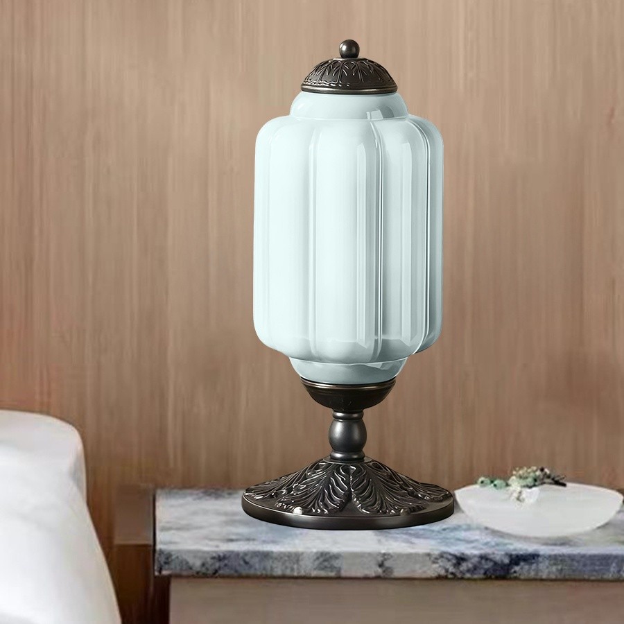Eloise Vintage Glazen Pompoen Tafellamp HL931