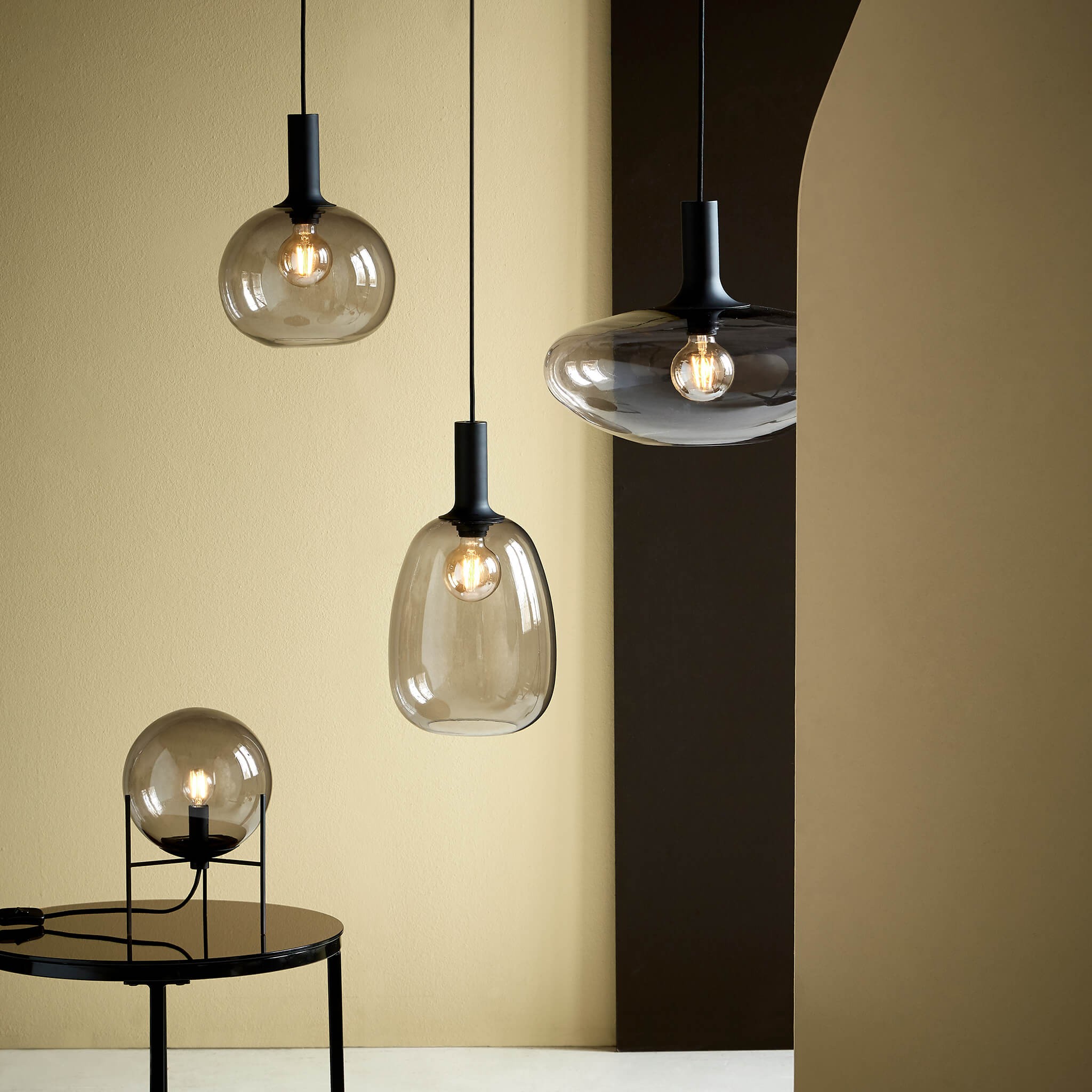 Alton Glazen Flessen Hanglamp