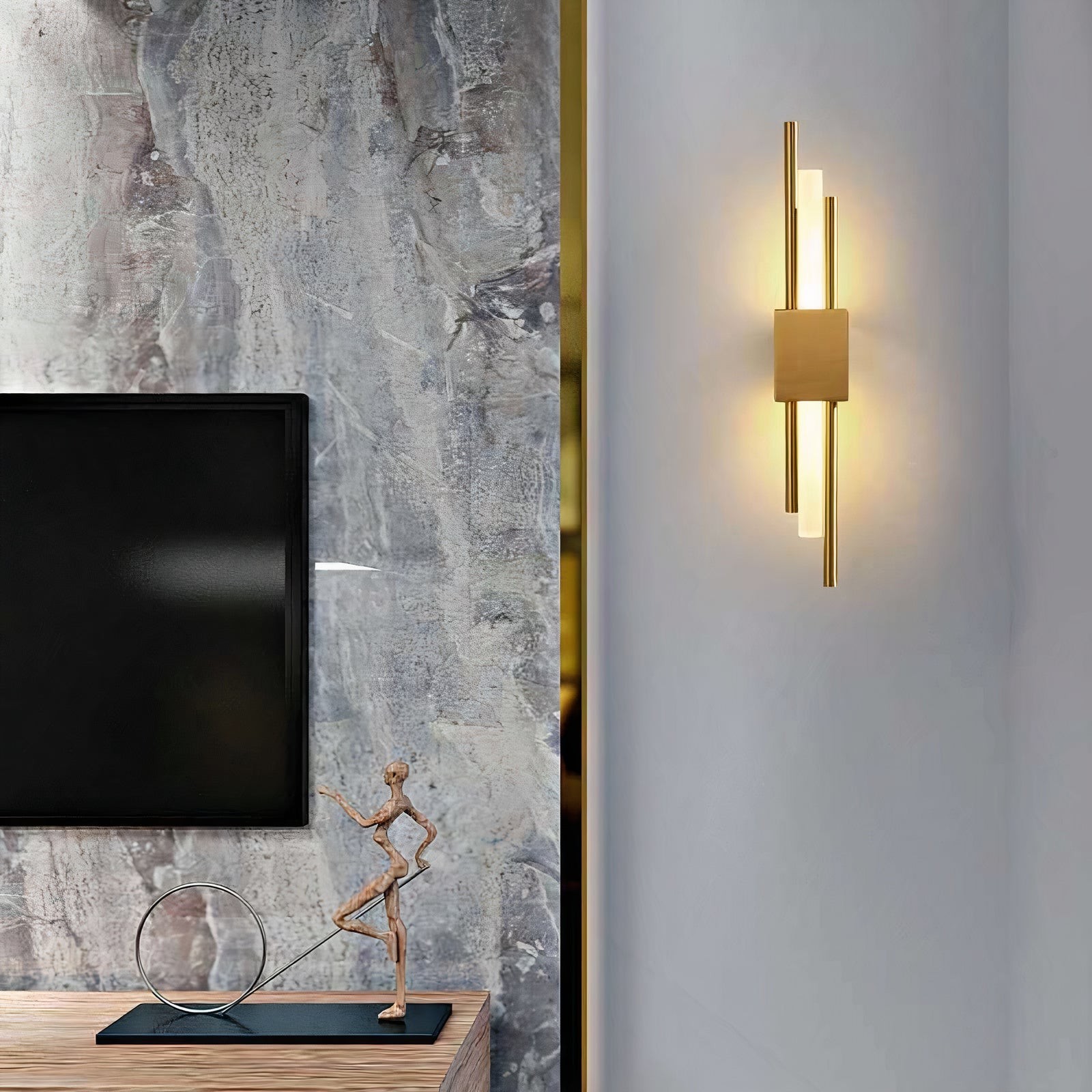 Postmoderne minimalistische lichte luxe grille wandlamp HL533