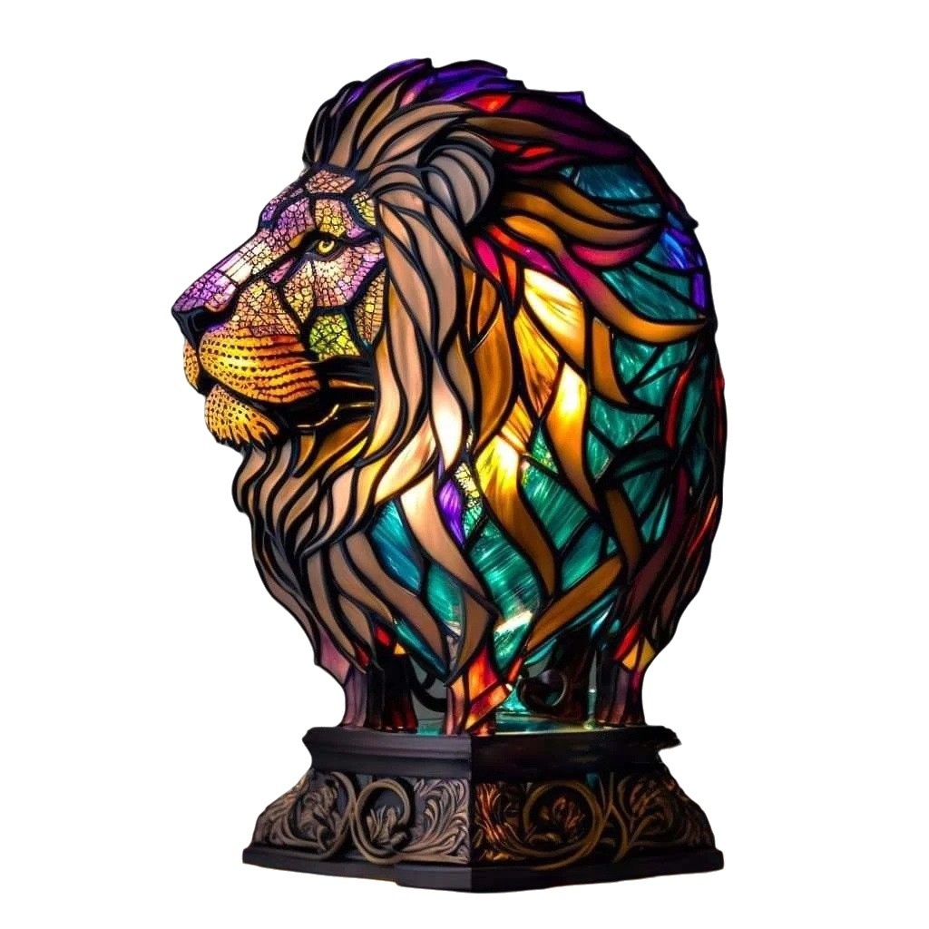 Magisch dierenbeeld Hars Tafellamp HL590
