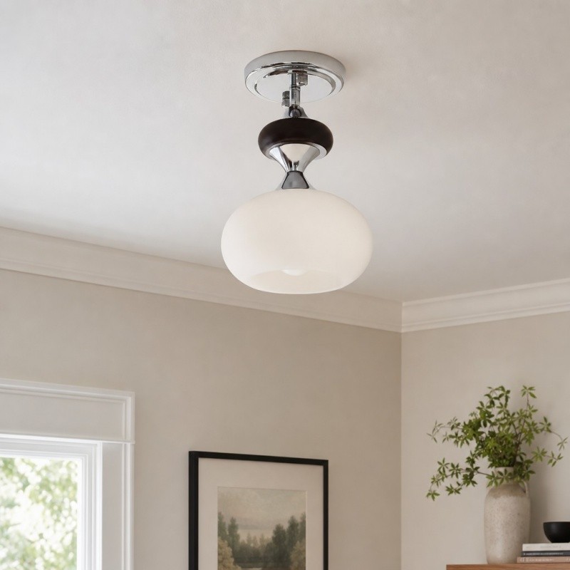 Valesey Mid-Century Modern Plafondlamp - Vintage Design voor Hal of Keuken HL3605