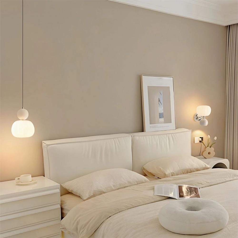 Crèmekleurige Bauhaus Art Deco hanglamp HL155