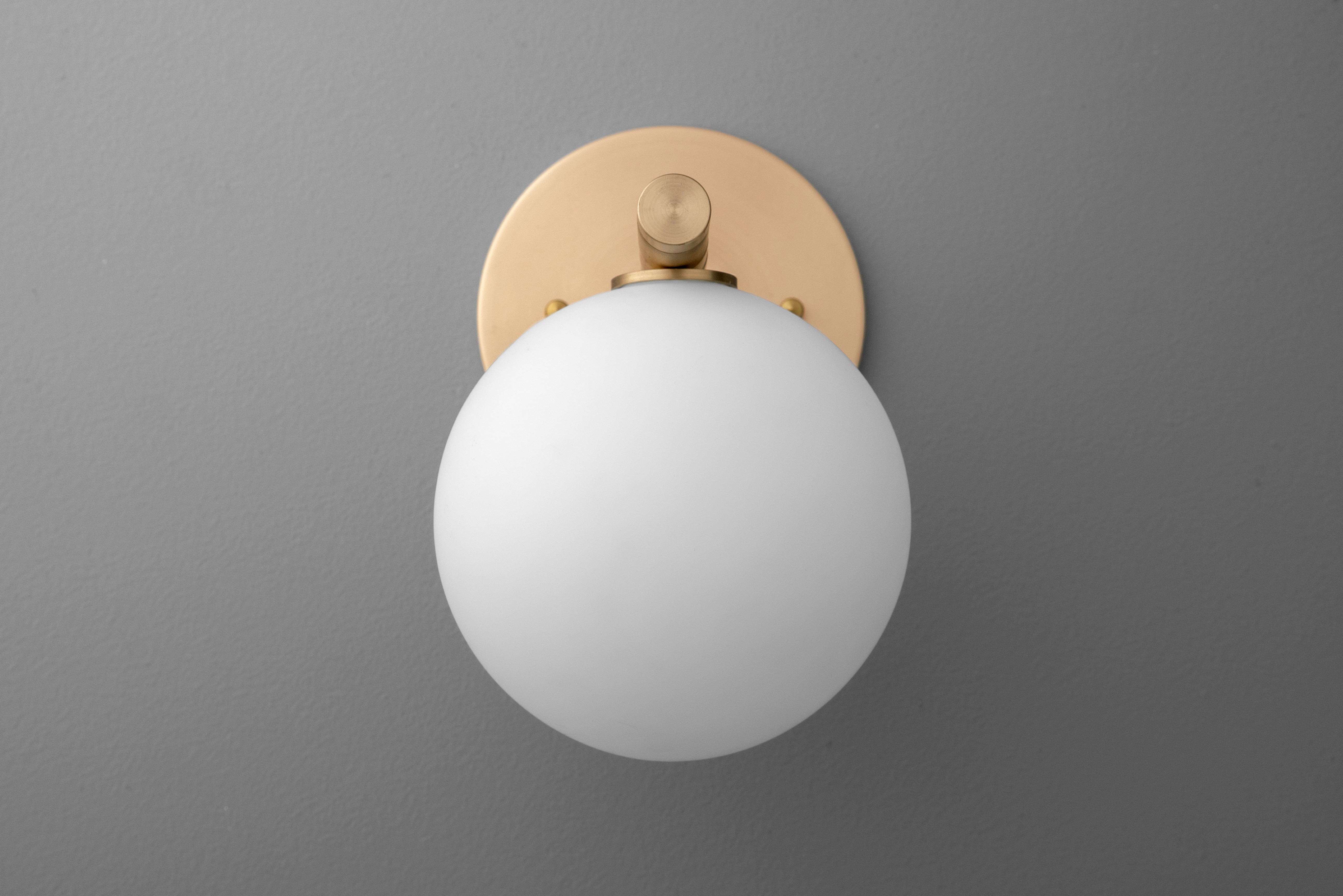 Glorica Glazen Wandlamp - Mat Bolvormige Lamp HL1759