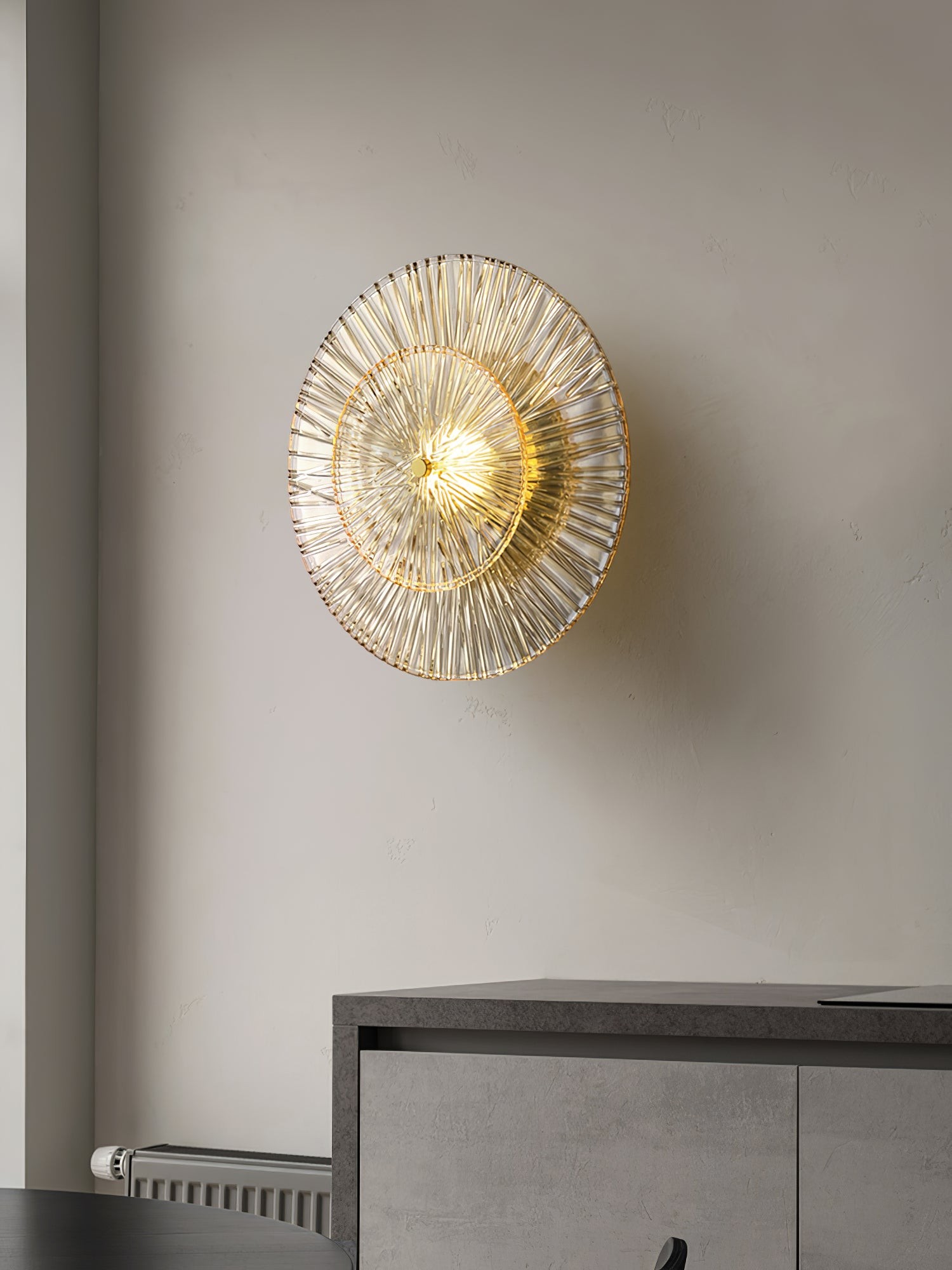 Moderne creatieve ronde kristallen wandlamp HL758