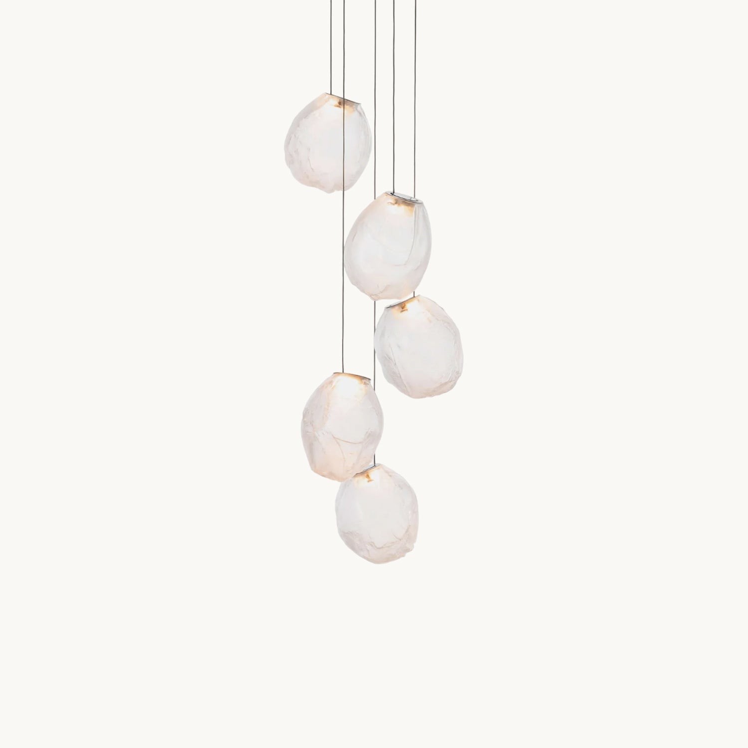 Hanglamp van geblazen vloeistofglas HL1304