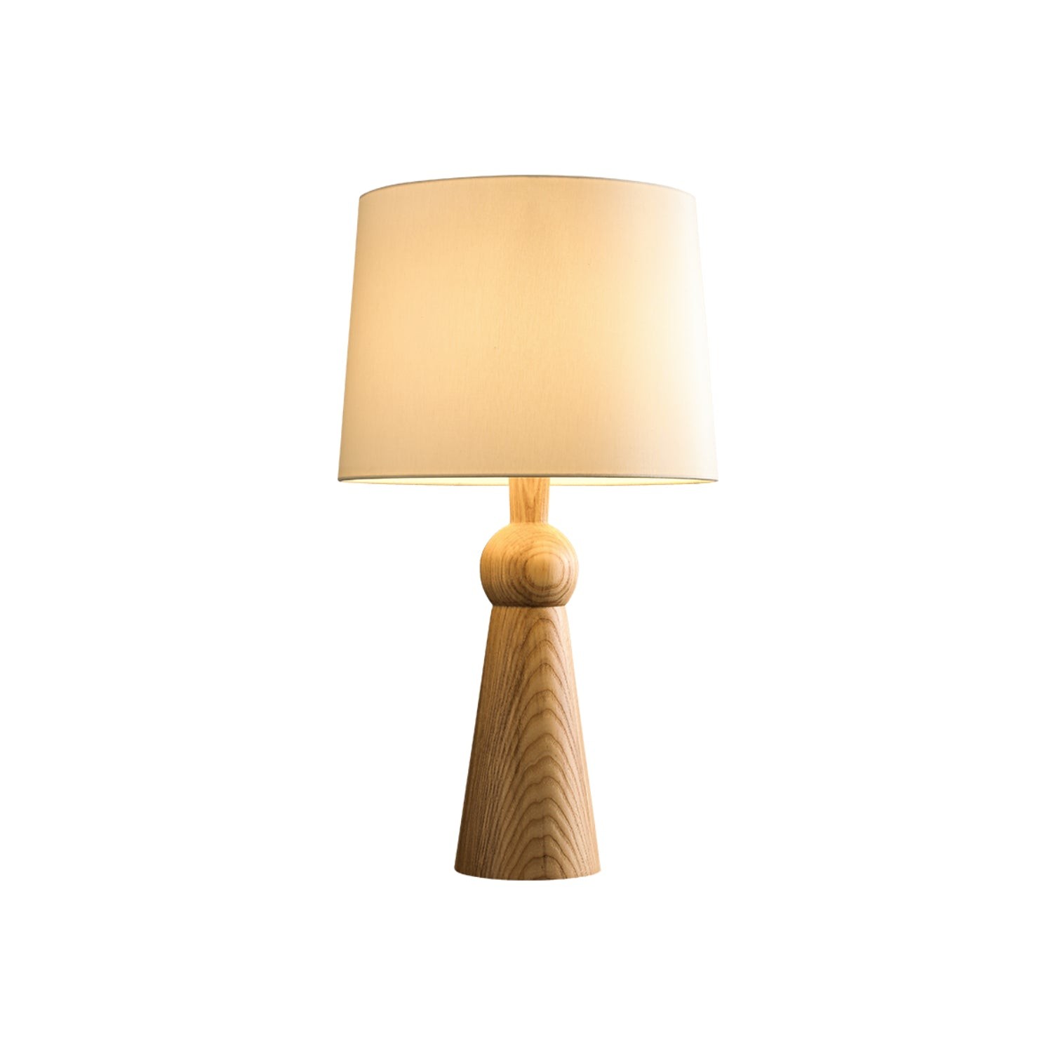 Nordic Retro Massief Houten Stoffen Tafellamp HL372