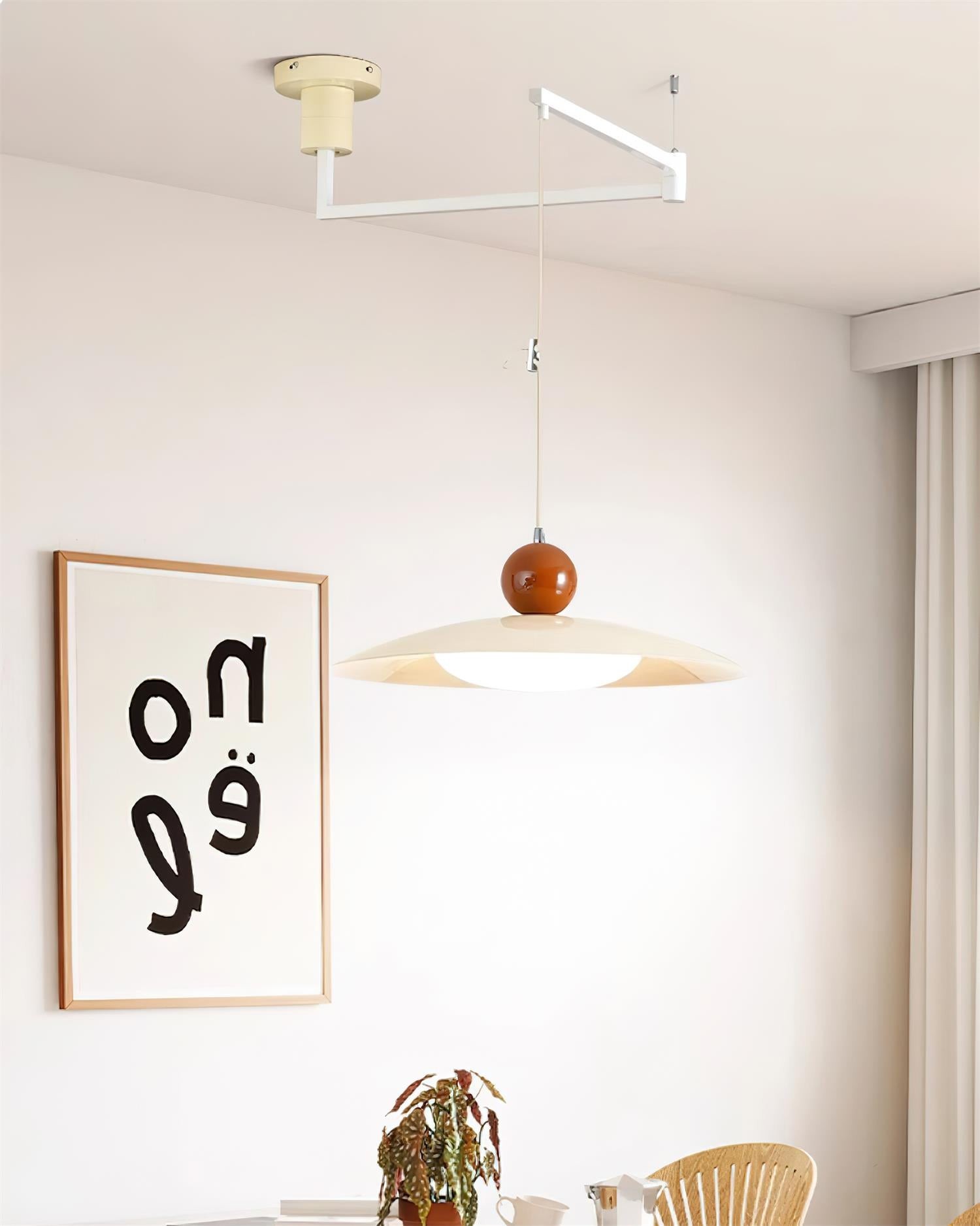 Nordic Flying Saucer Swing Arm Beweegbare Hanglamp HL789