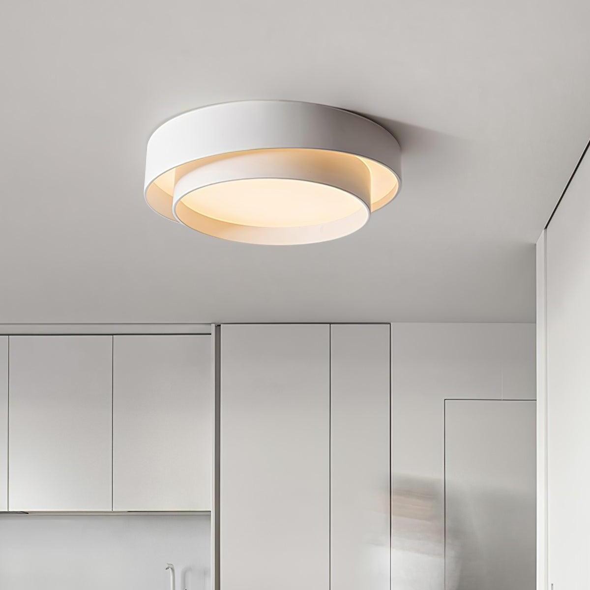 Dubbele ronde schijf Melody plafondlamp HL165