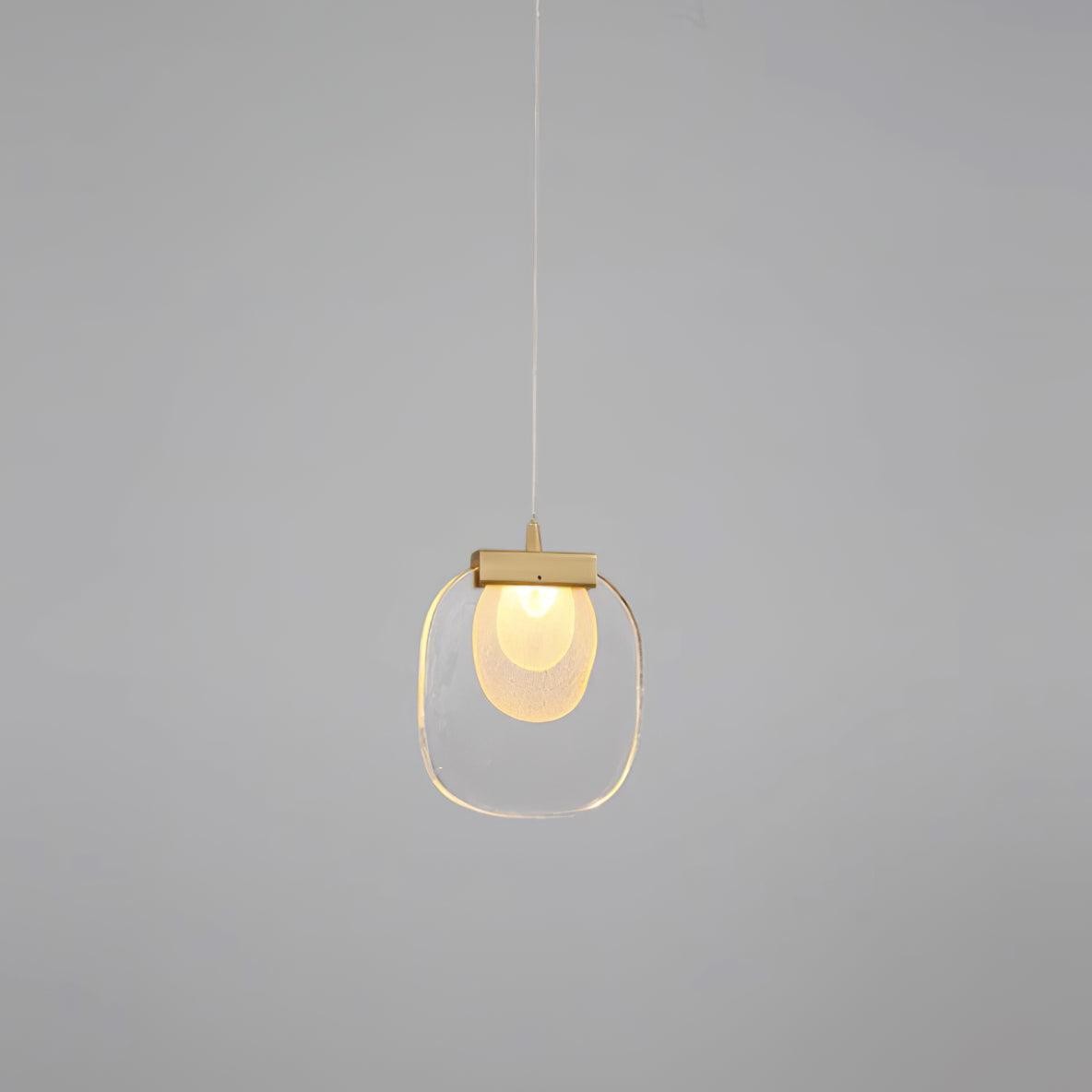 Glazen rimpel hanglamp HL532