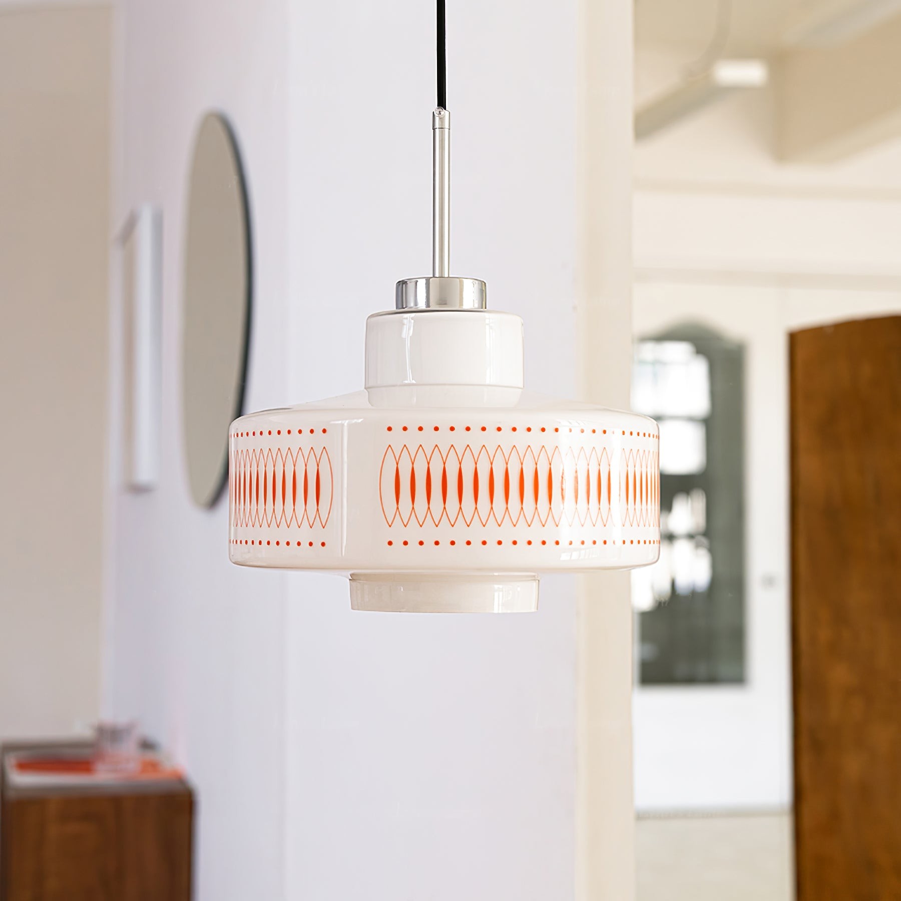 Moderne glazen hanglamp in de vorm van een kalebas HL354