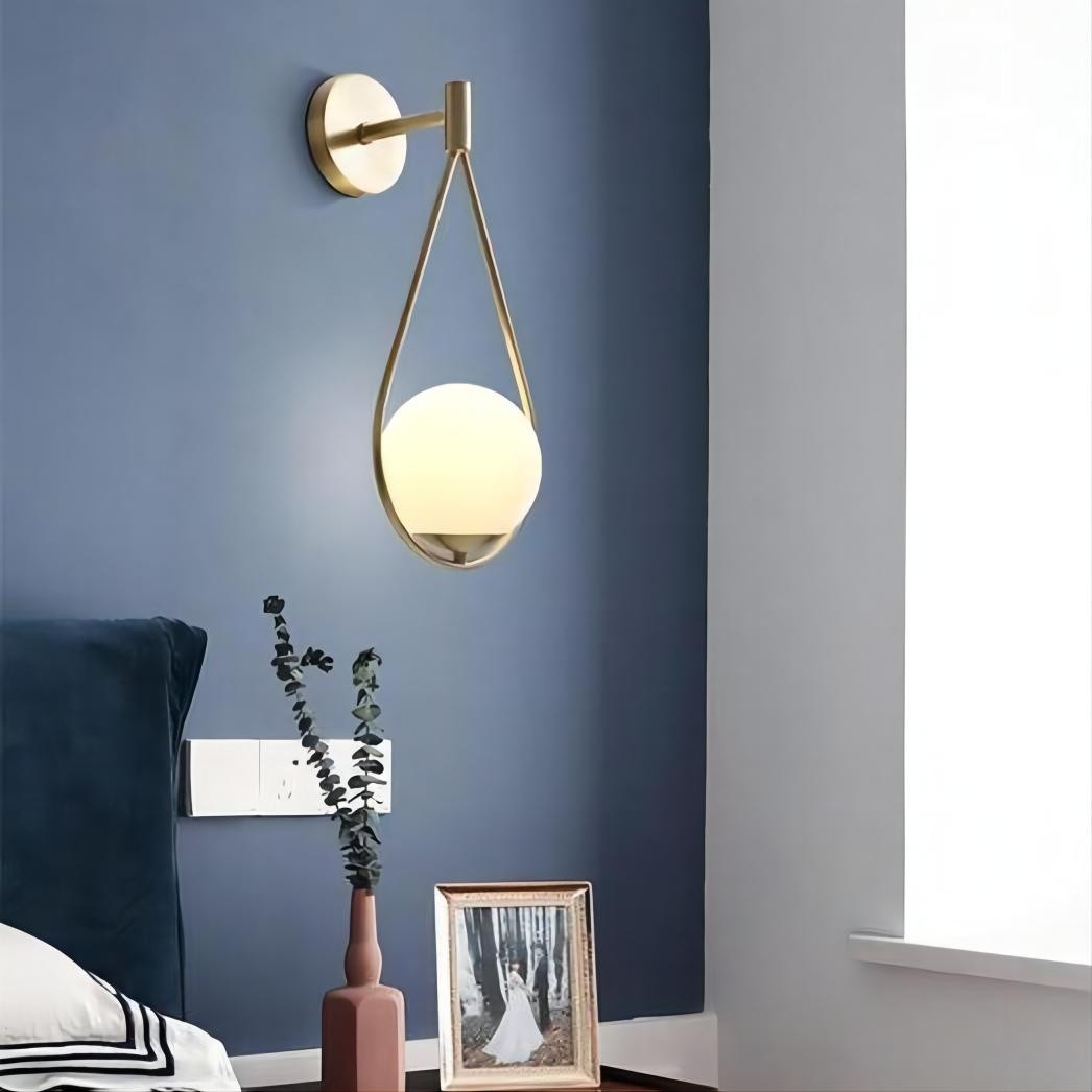 Messing ijdelheid Wandlamp