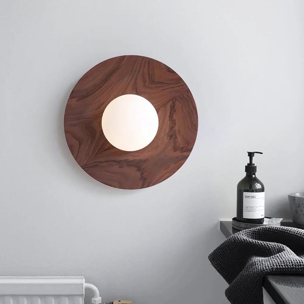 De Serenity houten wandlamp HL3334
