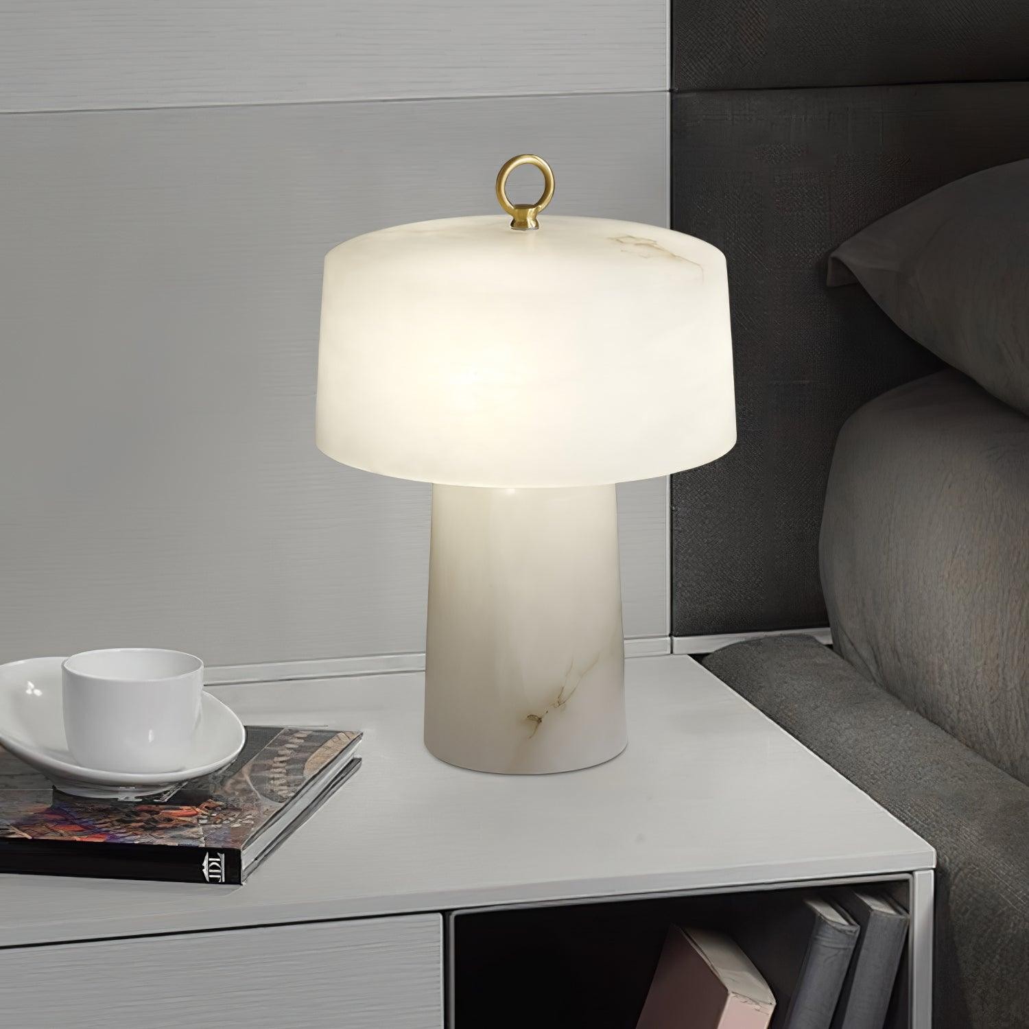 Lichte luxe stijl marmeren stenen tafellamp HL355