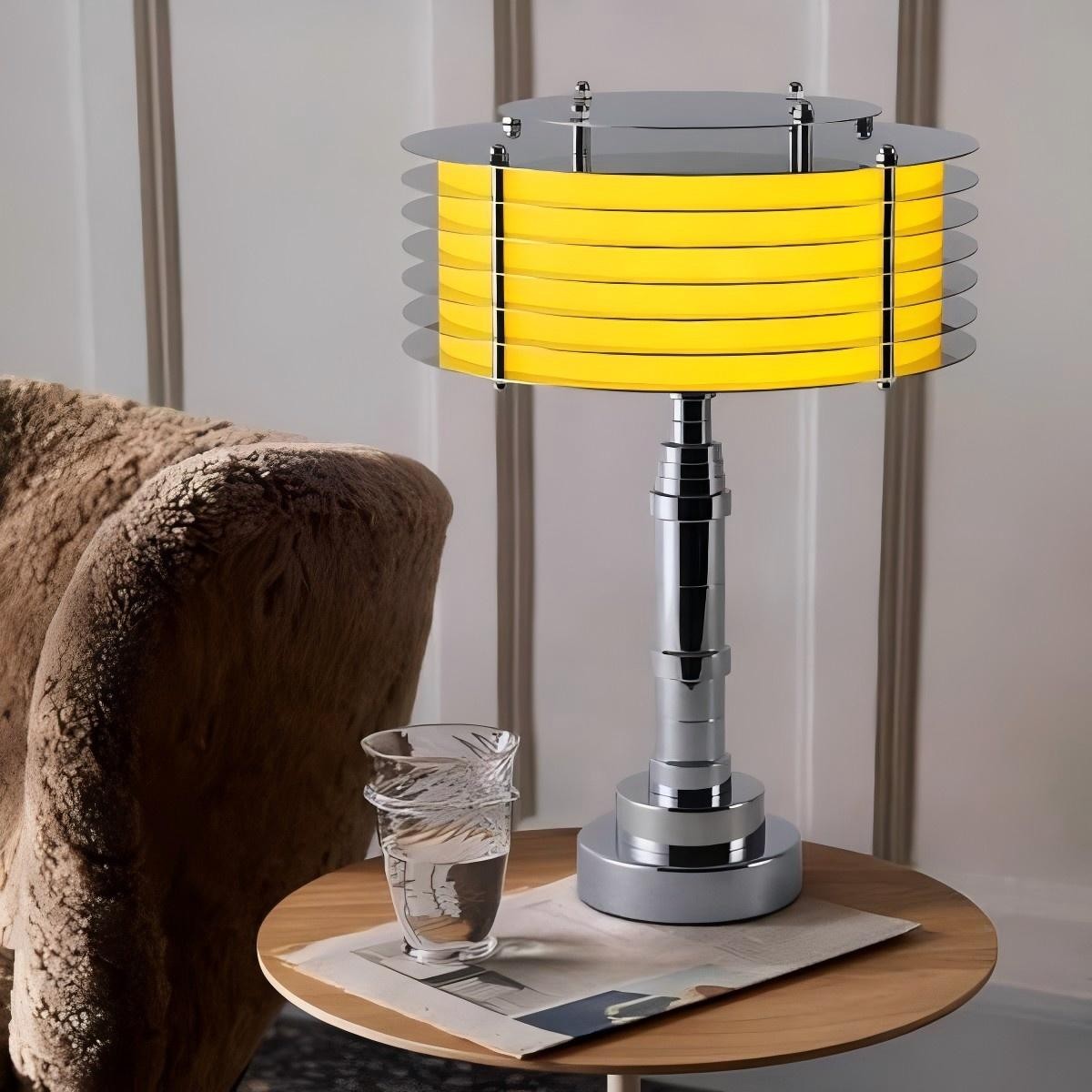 Moderne gelaagde lampen van roestvrij staal - tafel- en vloermodellen HL1835